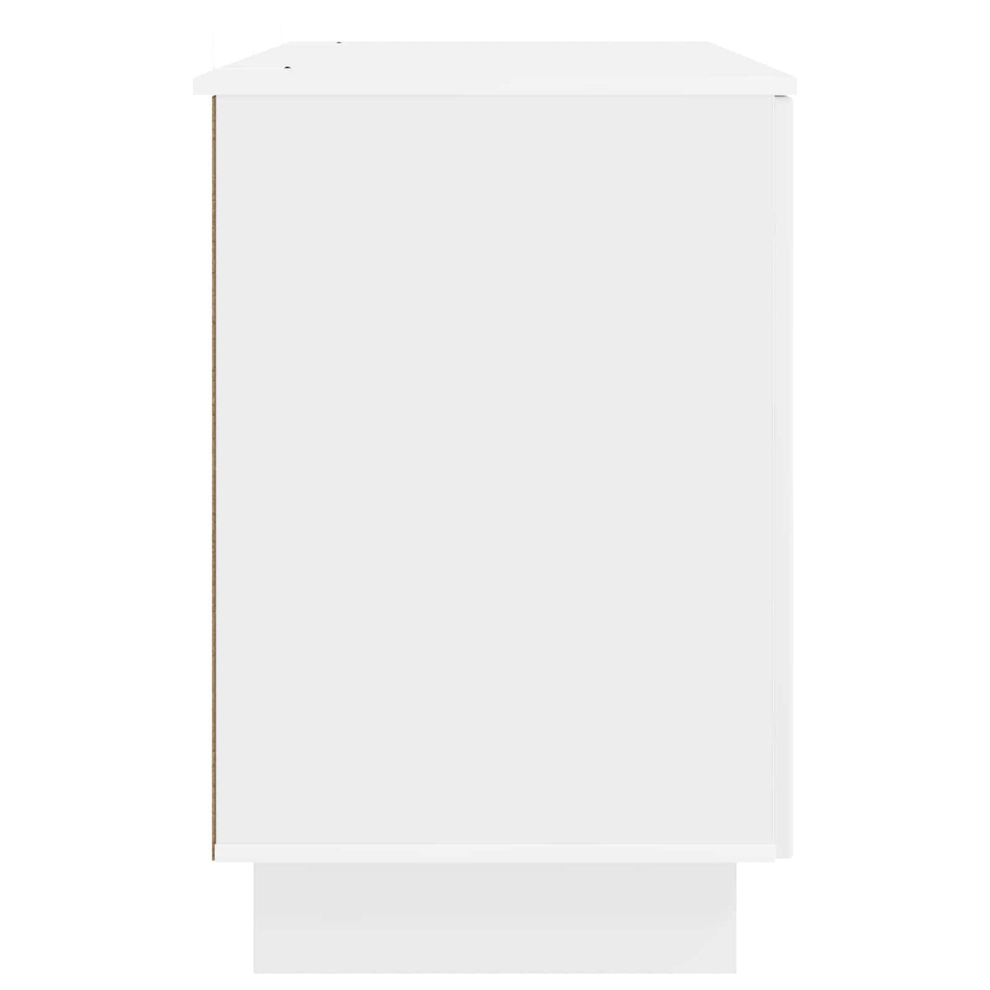 Skrivebord Høgglans hvit Konstruert tre 142,5 x 50 x 75 cm