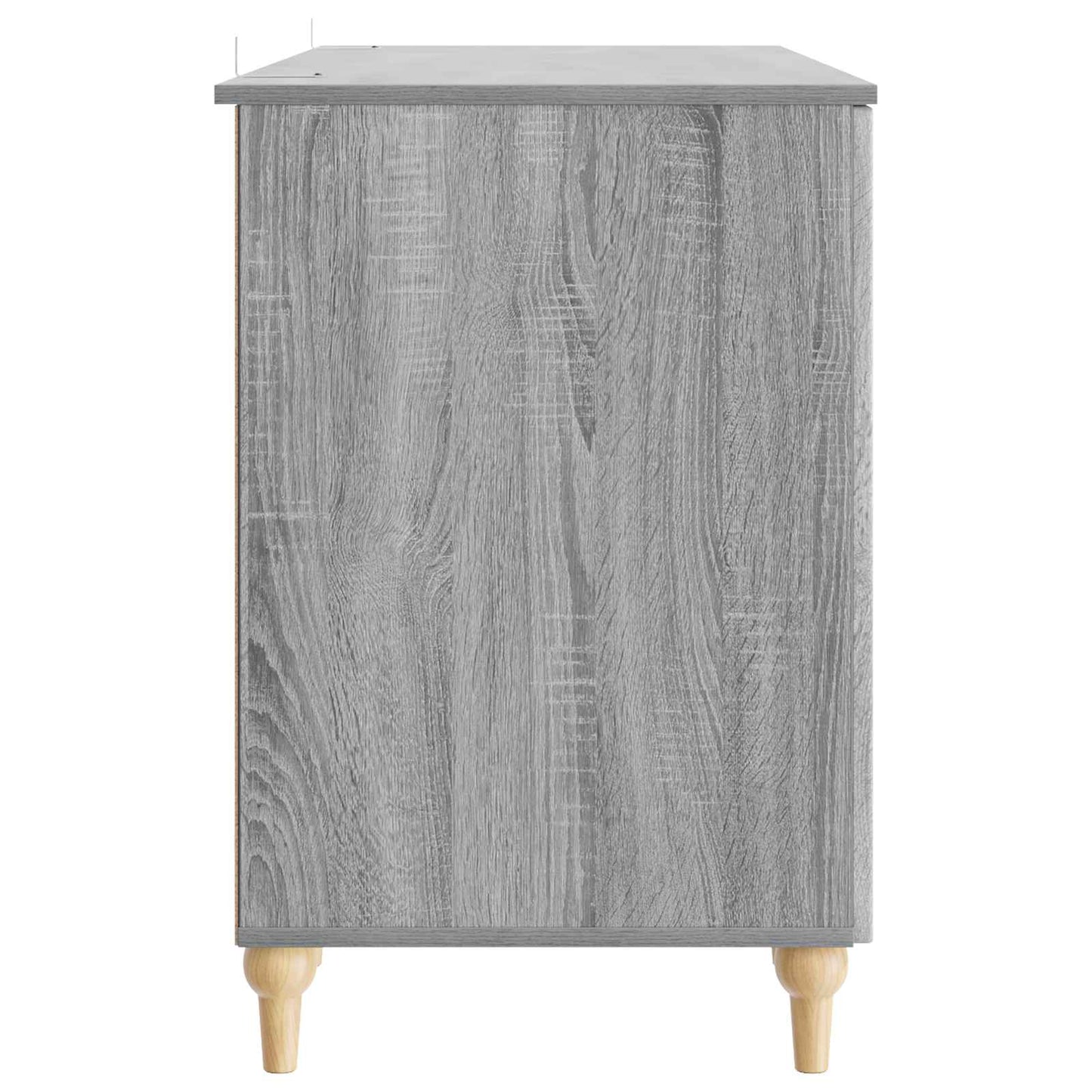 Skrivebord med dør Grå sonoma 142,5 x 50 x 75 cm Konstruert tre