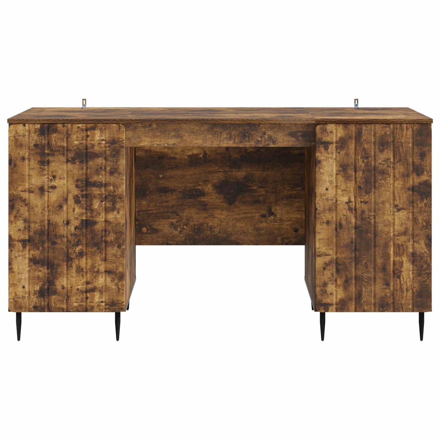 Skrivebord med hylle Røkt Eik 142,5 x 50 x 75 cm Konstruert tre