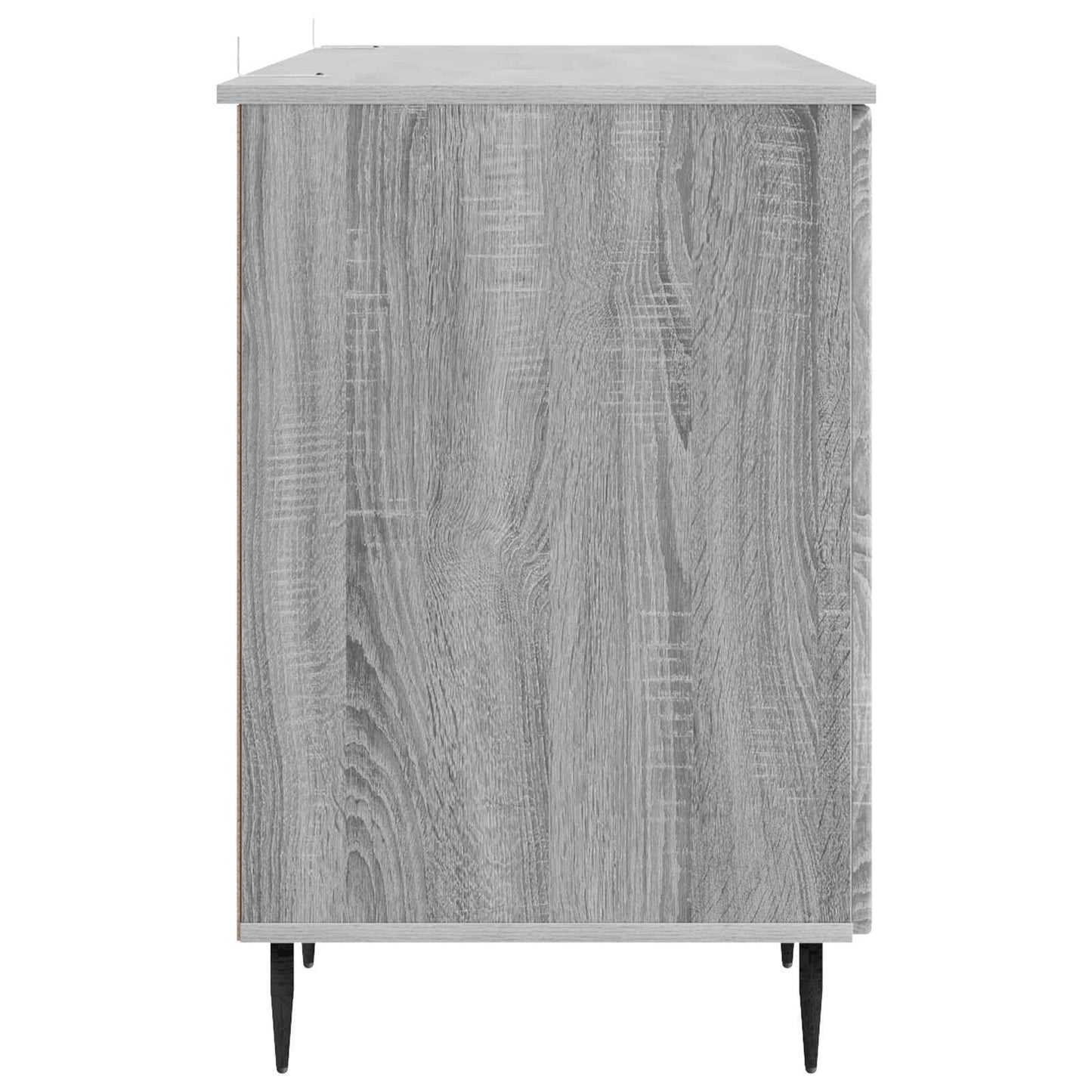 Skrivebord med dør Grå sonoma 142,5 x 50 x 75 cm Konstruert tre