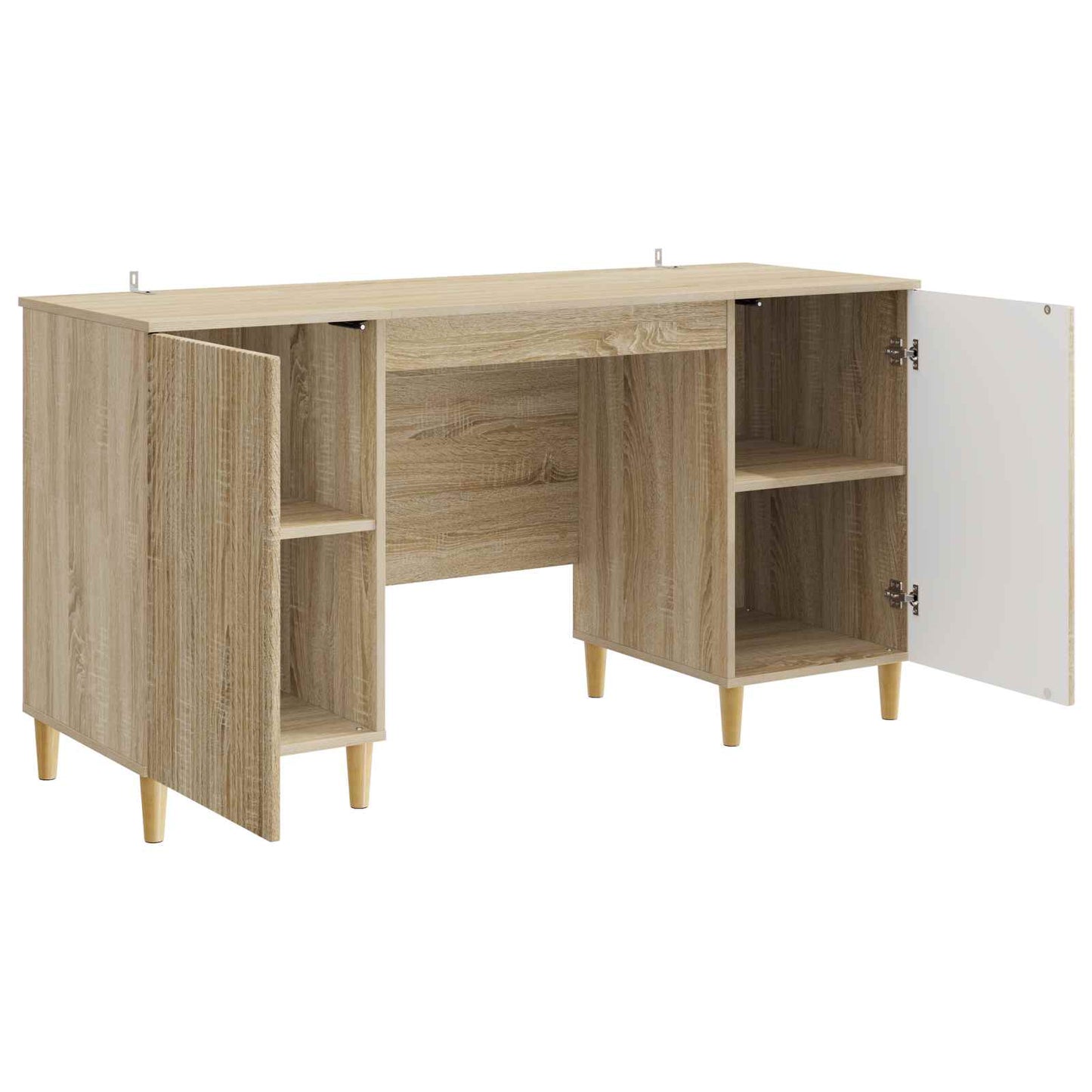 Skrivebord med dør Sonoma eik 142,5 x 50 x 75 cm Konstruert tre