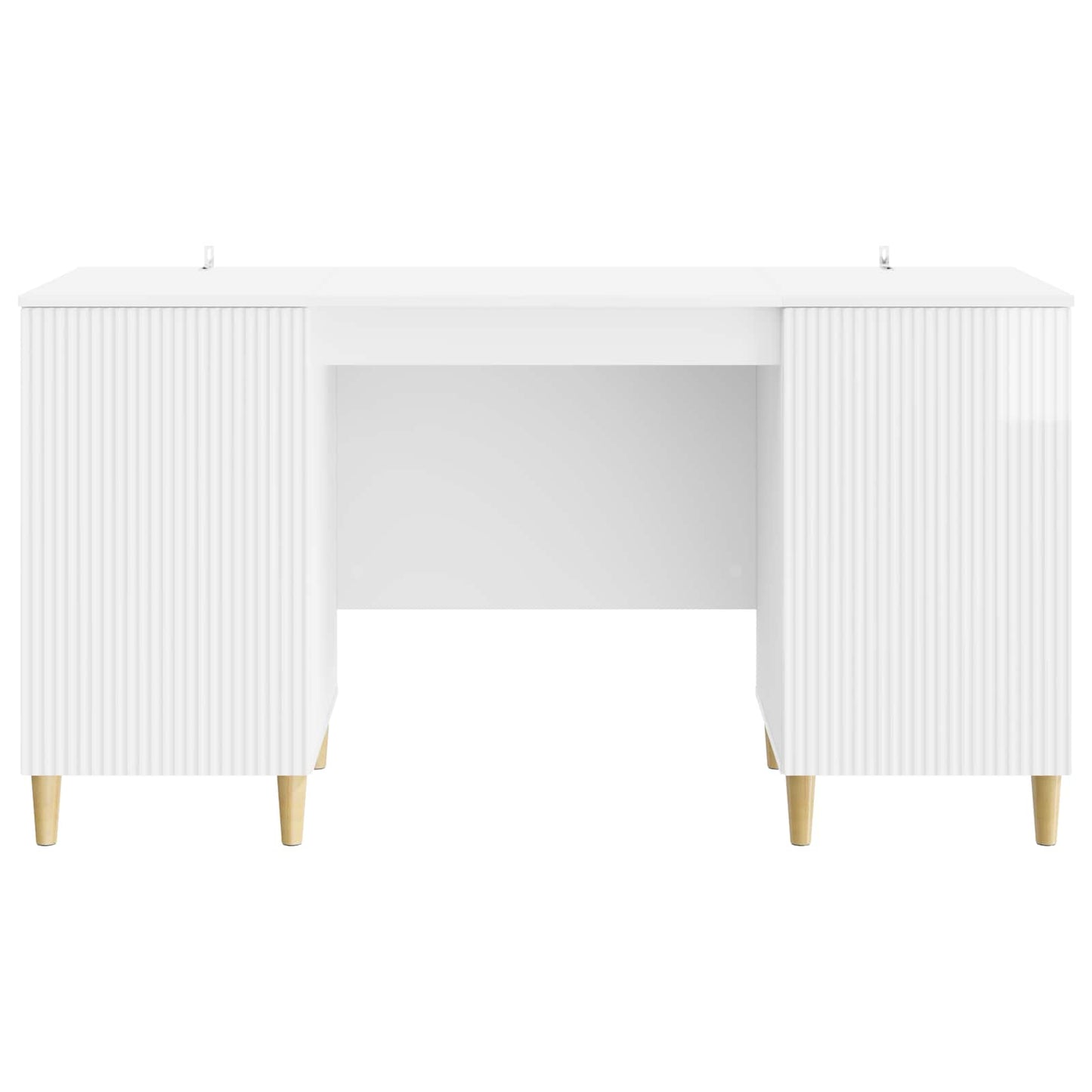 Skrivebord Høgglans hvit 142,5 x 50 x 75 cm Konstruert tre