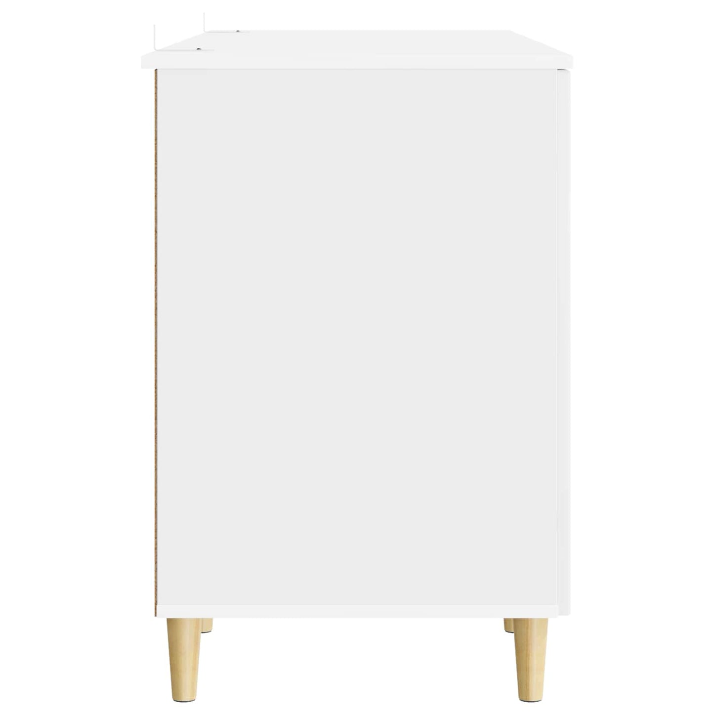 Skrivebord Høgglans hvit 142,5 x 50 x 75 cm Konstruert tre