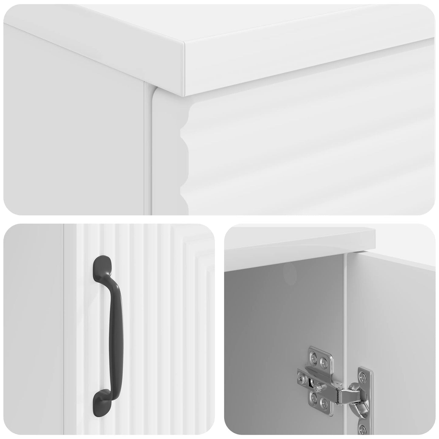 Skrivebord Høgglans hvit 142,5 x 50 x 75 cm Konstruert tre
