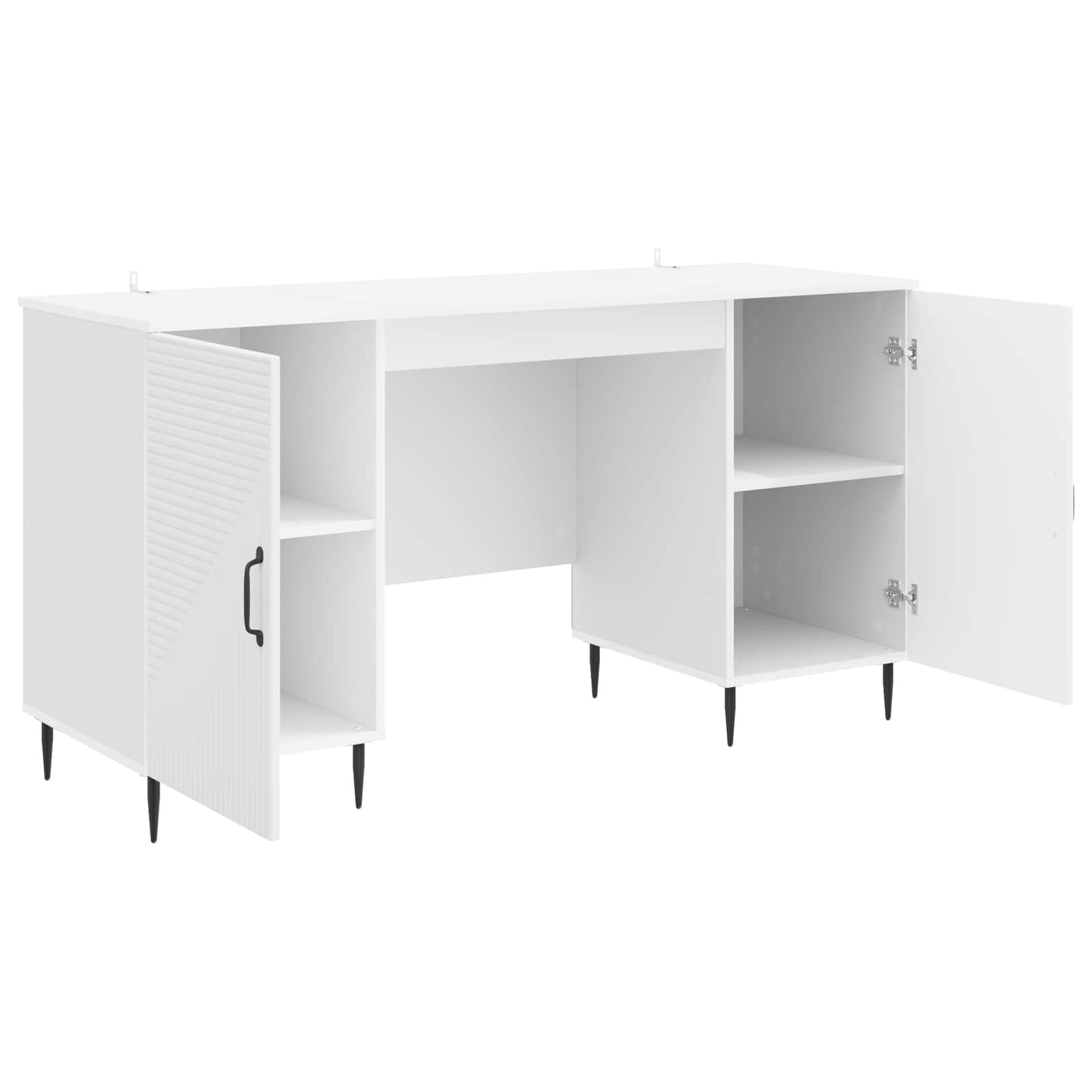 Skrivebord Høgglans hvit 142,5 x 50 x 75 cm Konstruert tre