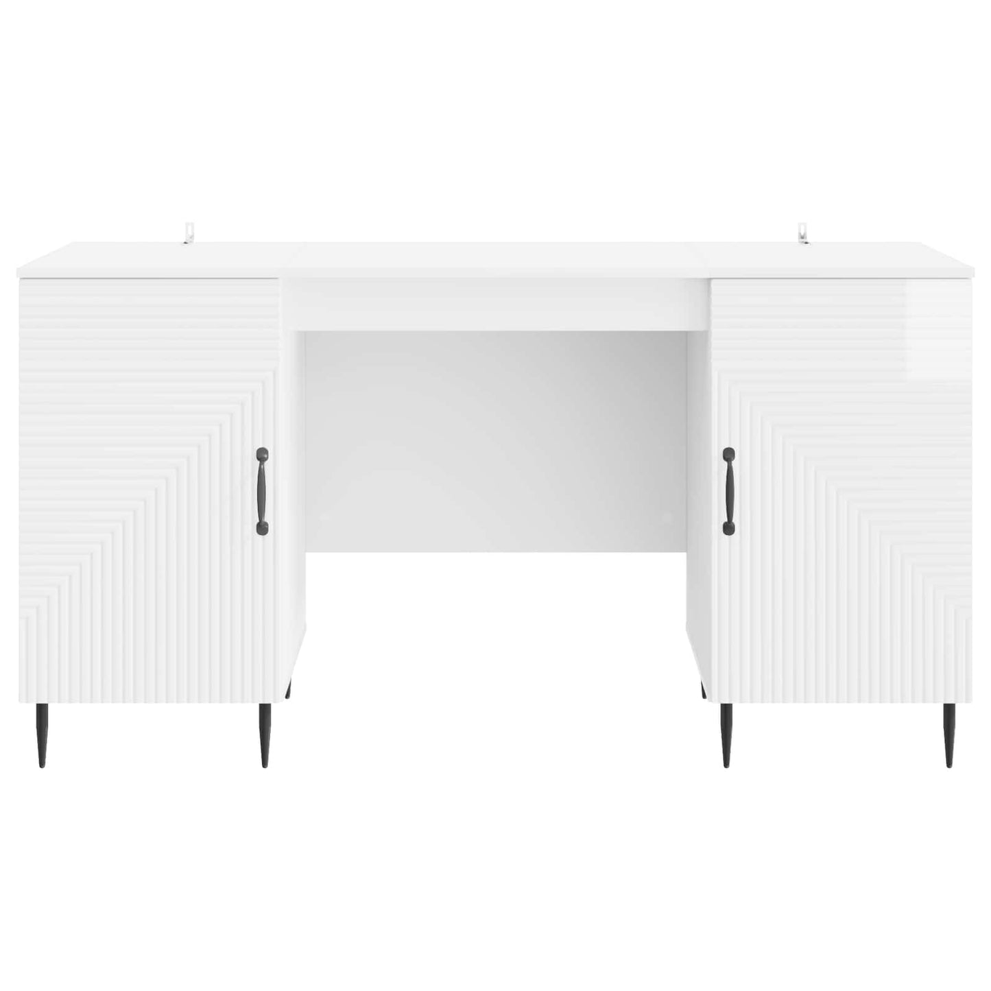 Skrivebord Høgglans hvit 142,5 x 50 x 75 cm Konstruert tre