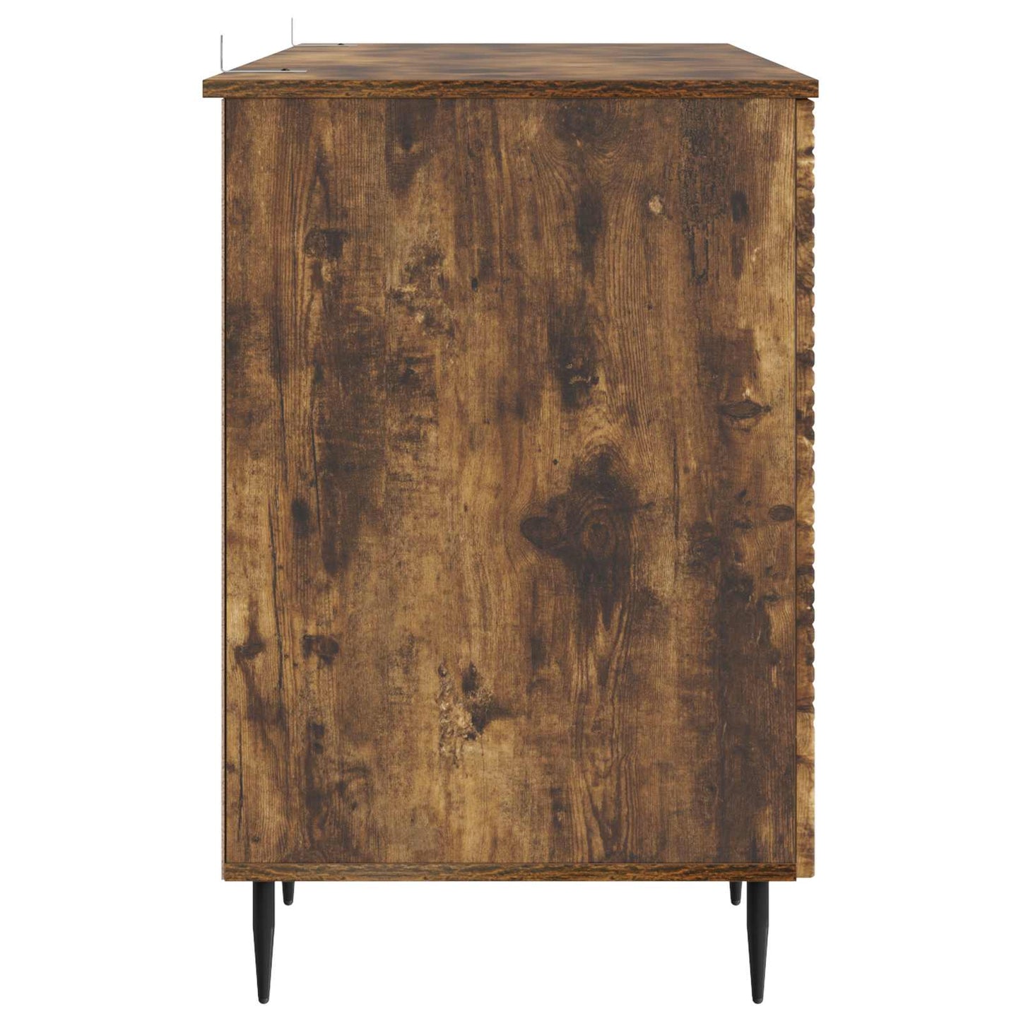 Skrivebord med hylle Røkt Eik 142,5 x 50 x 75 cm Konstruert tre