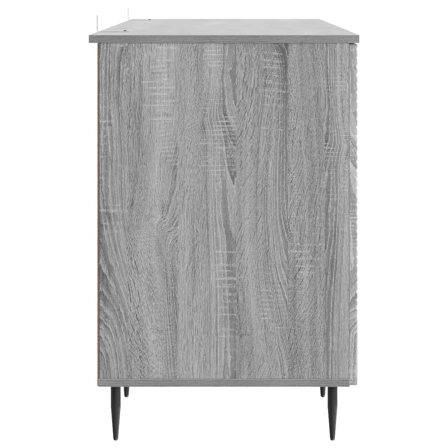 Skrivebord med dør Grå sonoma 142,5 x 50 x 75 cm Konstruert tre
