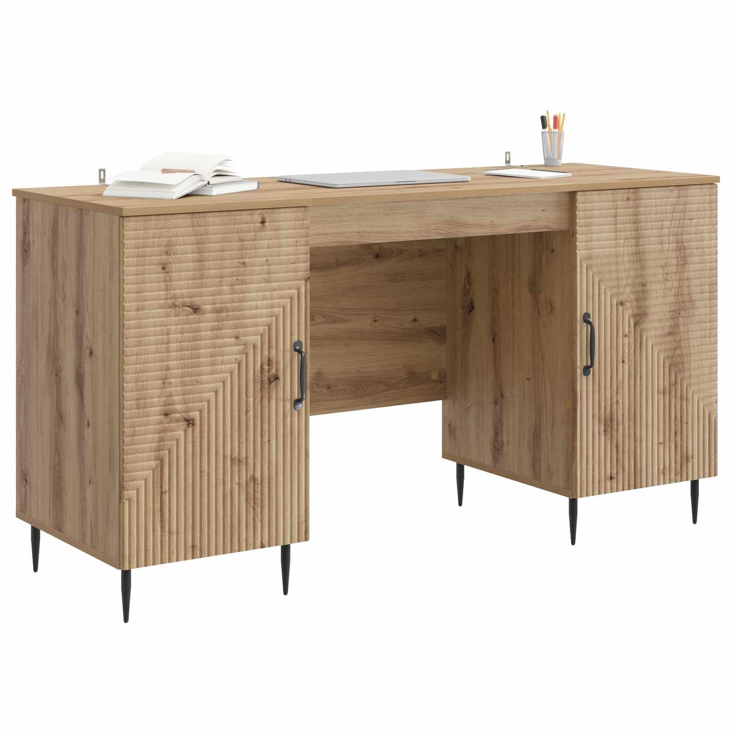Skrivebord Artisan eik Konstruert tre 142,5 x 50 x 75 cm