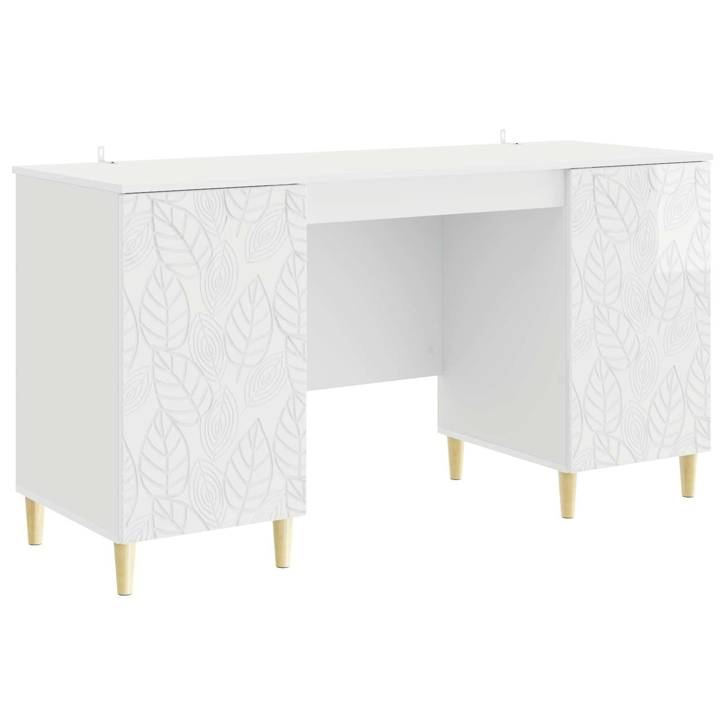 Skrivebord Høgglans hvit Konstruert tre 142,5 x 50 x 75 cm