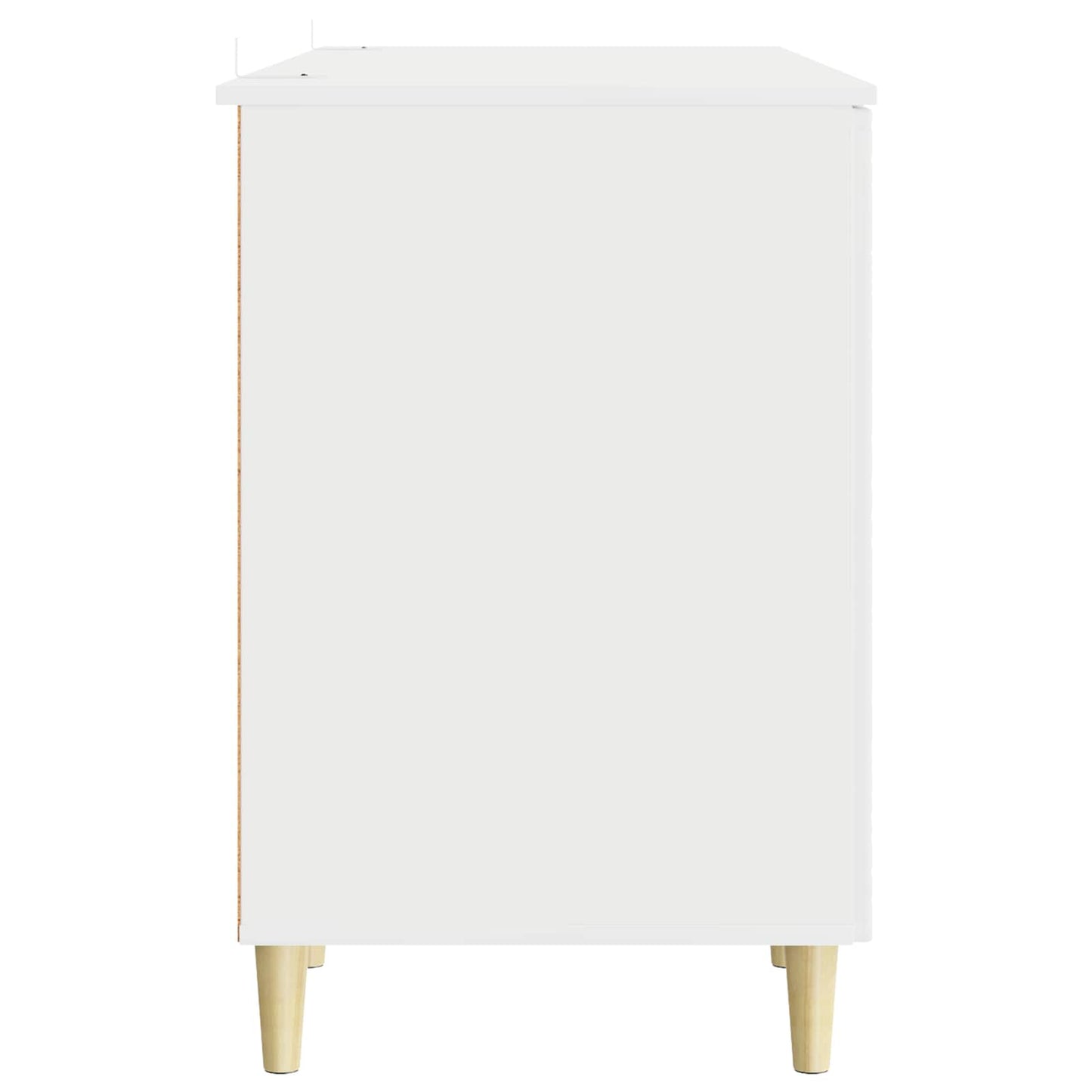 Skrivebord Høgglans hvit Konstruert tre 142,5 x 50 x 75 cm