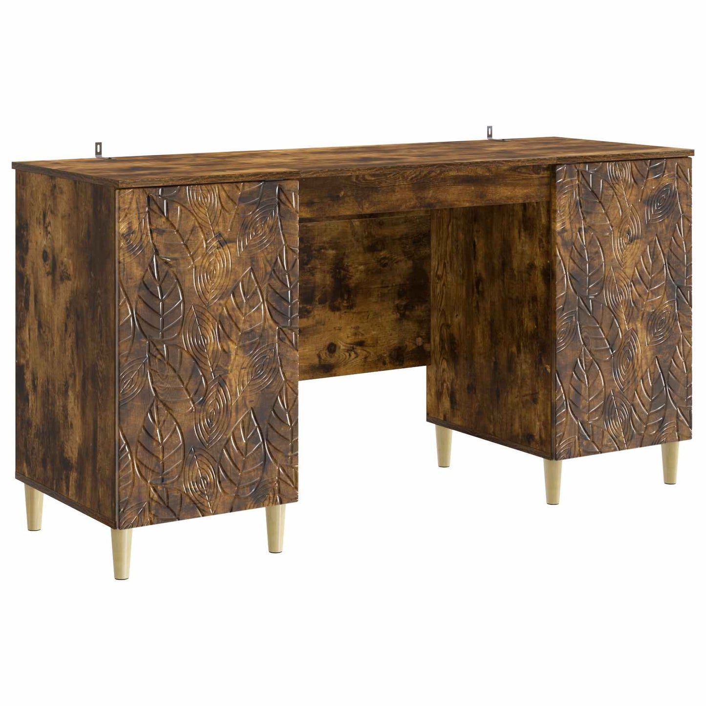 Skrivebord Røkt Eik Konstruert tre 142,5 x 50 x 75 cm