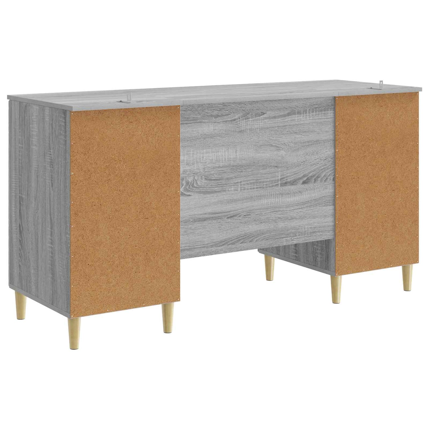 Skrivebord Grå Sonoma Konstruert tre 142,5 x 50 x 75 cm