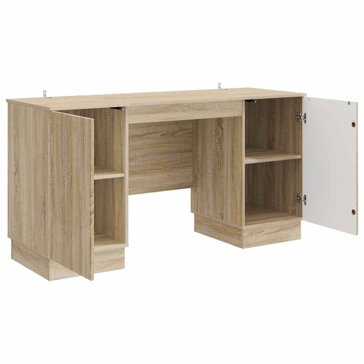 Skrivebord med dør Sonoma eik 142,5 x 50 x 75 cm Konstruert tre