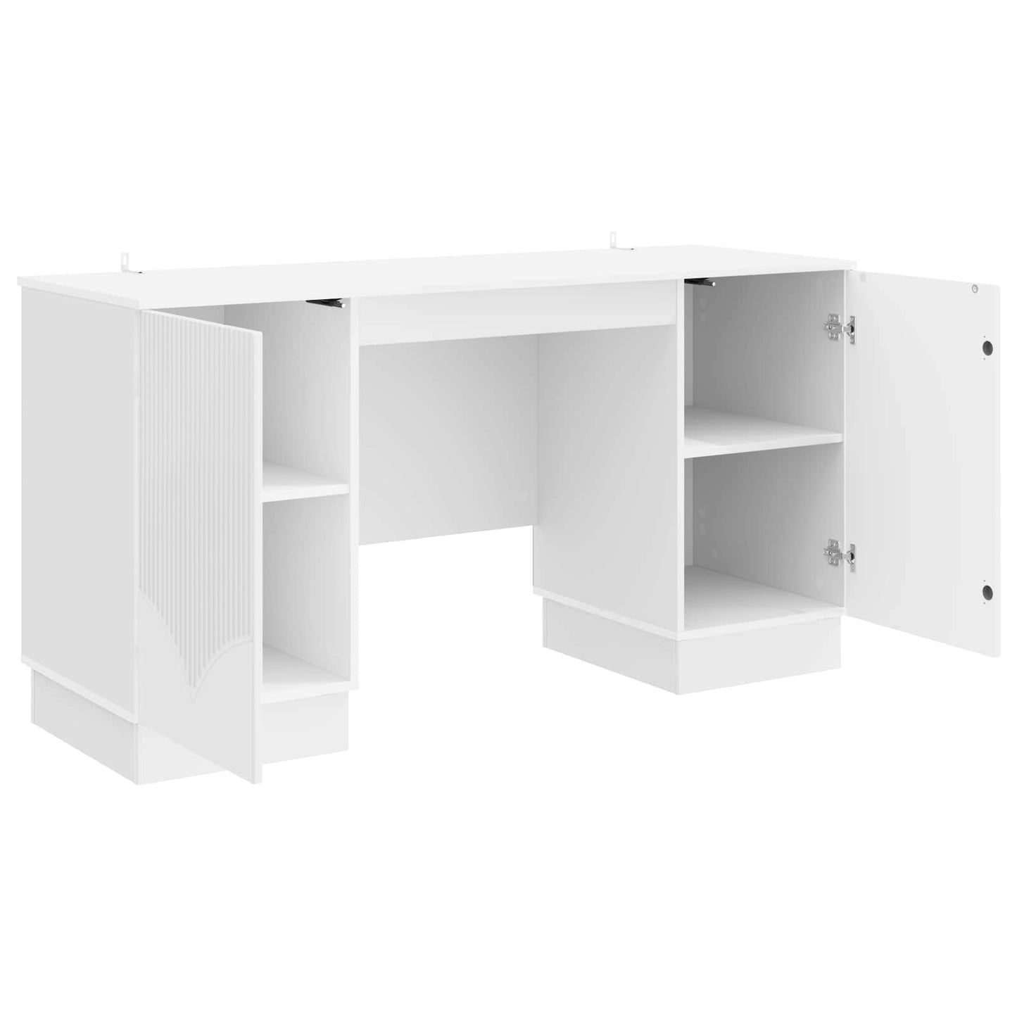 Skrivebord Høgglans hvit 142,5 x 50 x 75 cm Konstruert tre