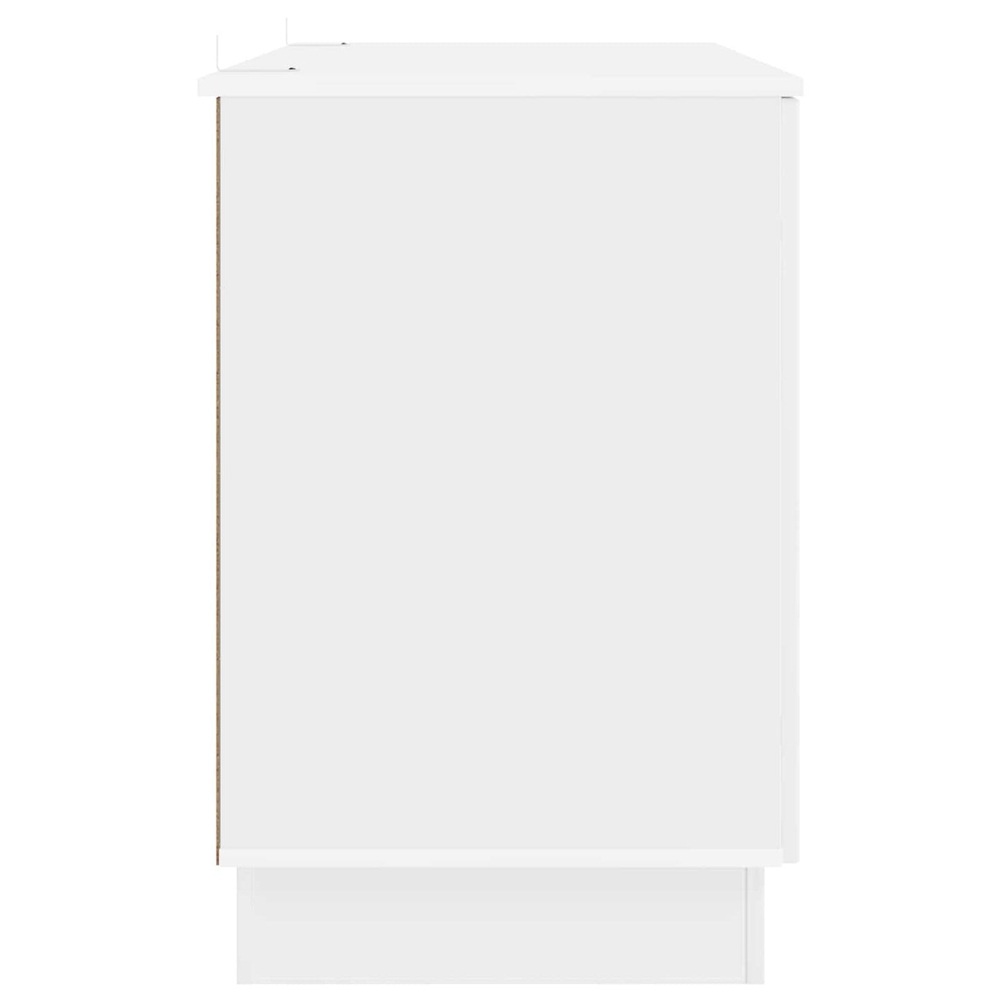Skrivebord Høgglans hvit 142,5 x 50 x 75 cm Konstruert tre