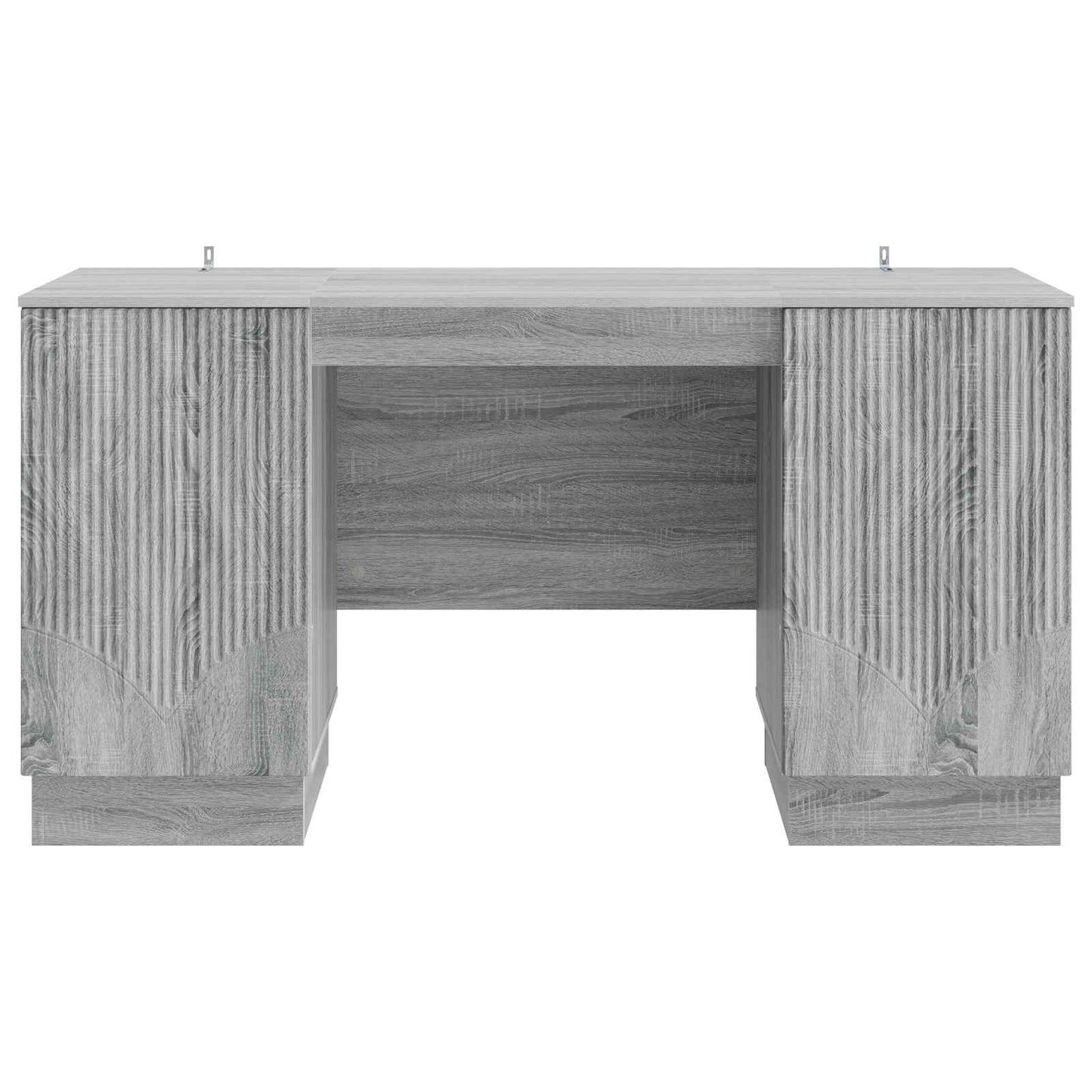 Skrivebord med dør Grå sonoma 142,5 x 50 x 75 cm Konstruert tre