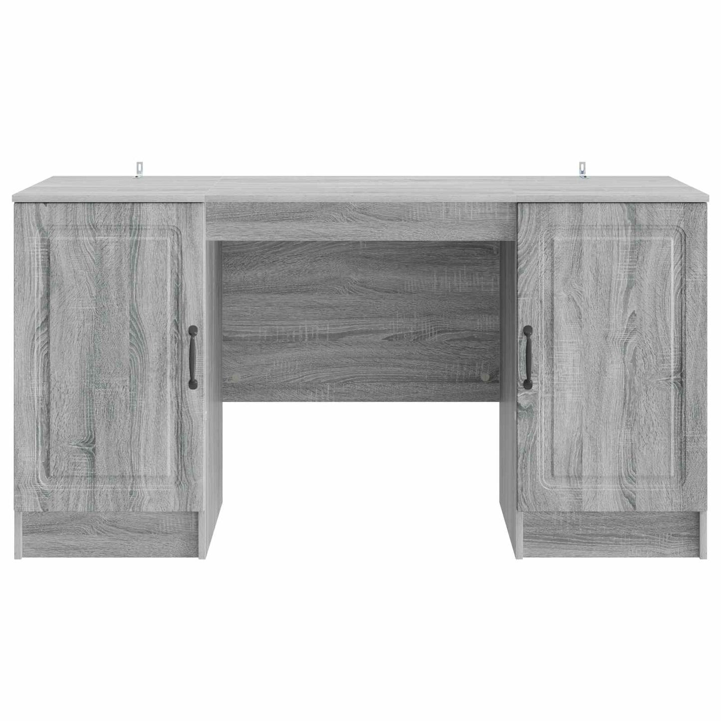 Skrivebord med dør Grå sonoma 142,5 x 50 x 75 cm Konstruert tre
