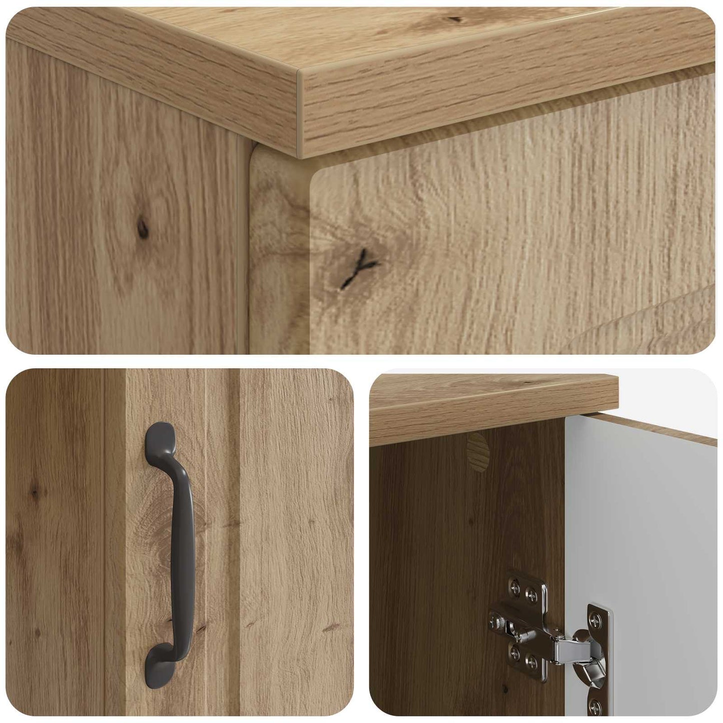 Skrivebord Artisan eik Konstruert tre 142,5 x 50 x 75 cm