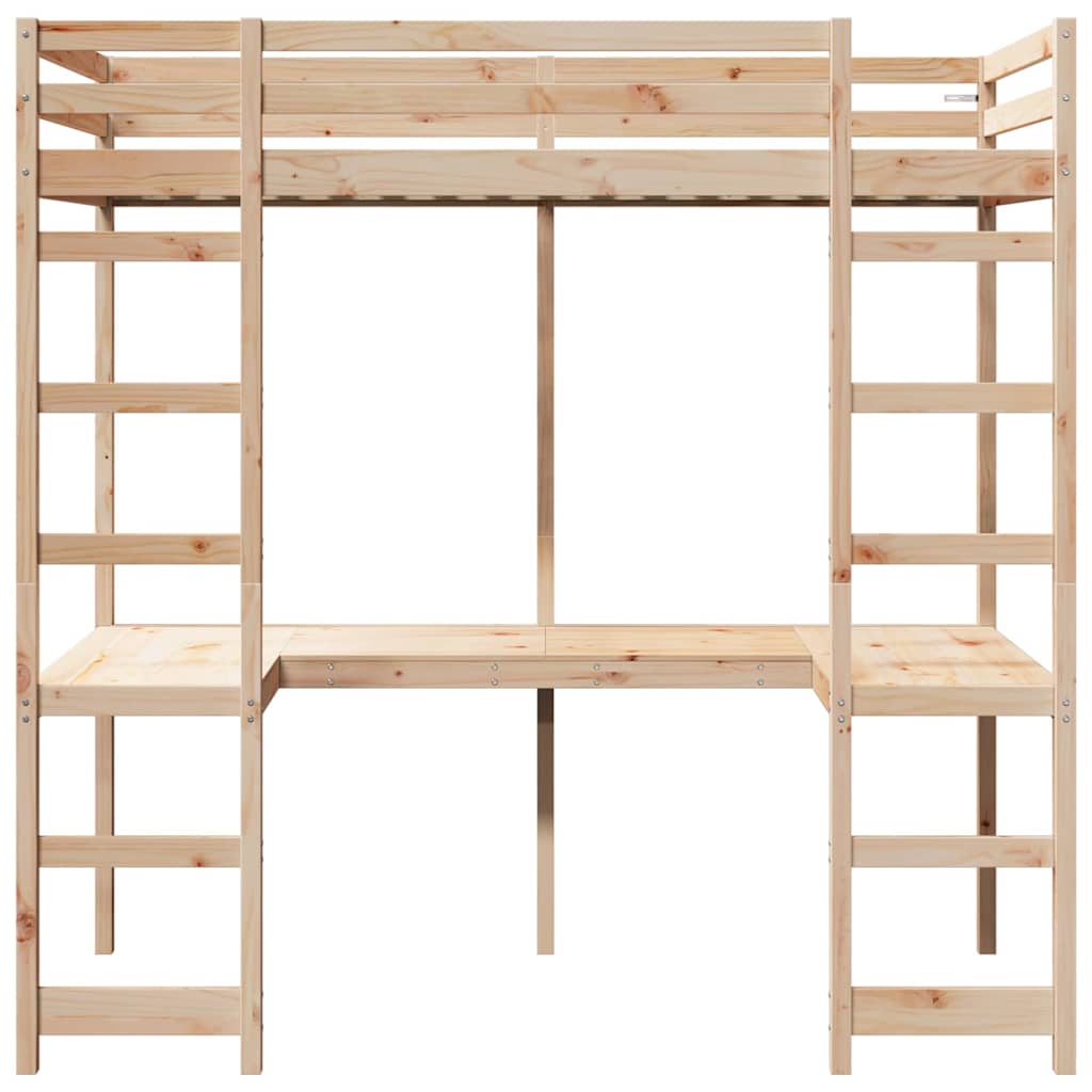 Hemsengeramme Naturlig 90 x 190 cm Massiv furu