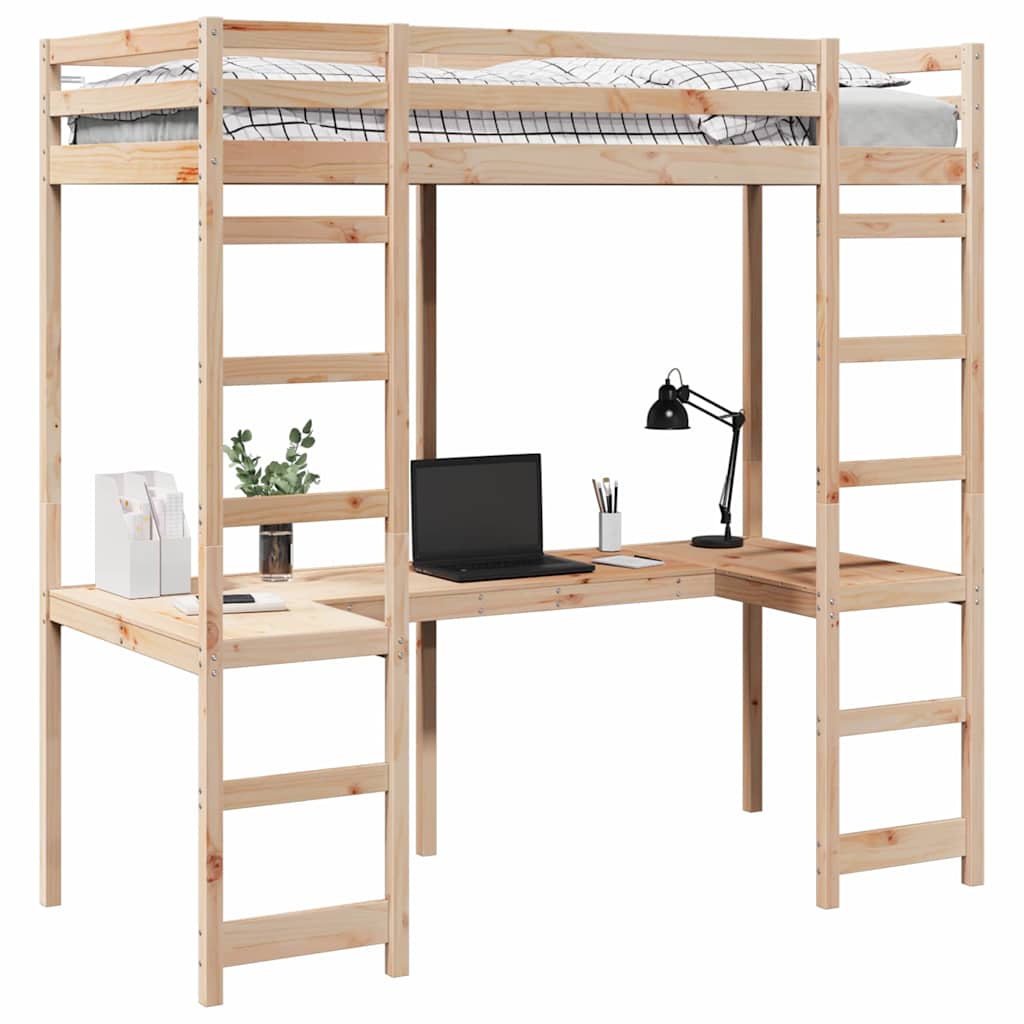 Hemsengeramme Naturlig 90 x 190 cm Massiv furu