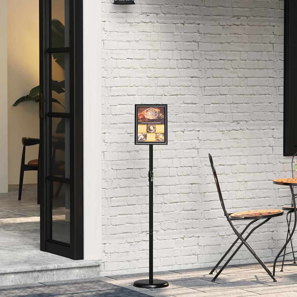 Messe Utstillinger Svart 25 x 25 x 125 cm Aluminium