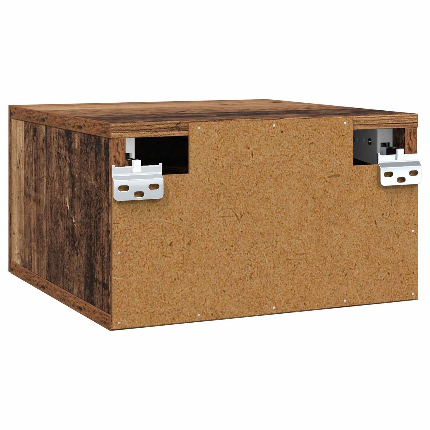 Nattbordskap med skuff Gamle tre 35 x 35 x 20 cm Konstruert tre