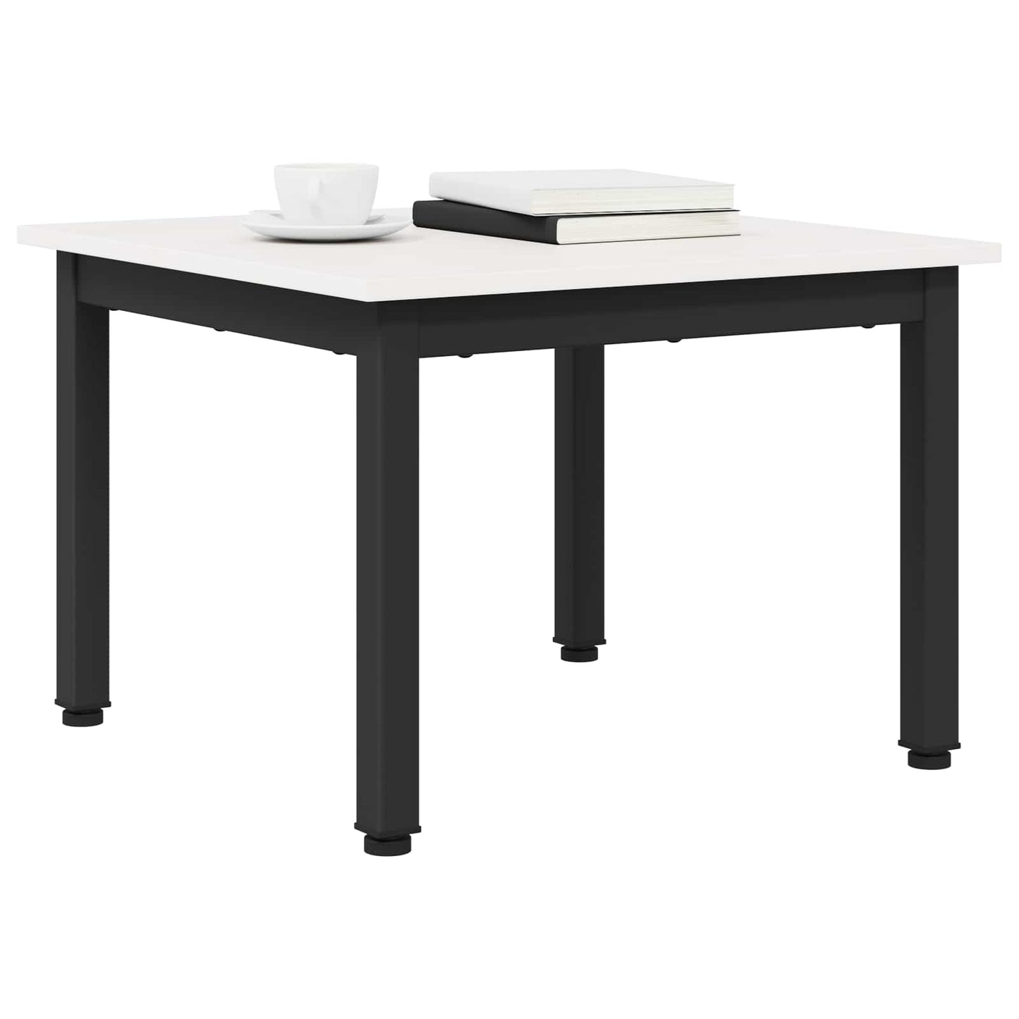 Kaffebord Hvit 50 x 50 x 36 cm Massiv furu