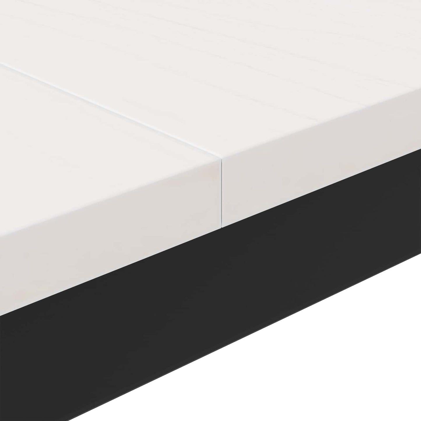 Kaffebord Hvit 100 x 100 x 45 cm Massiv furu