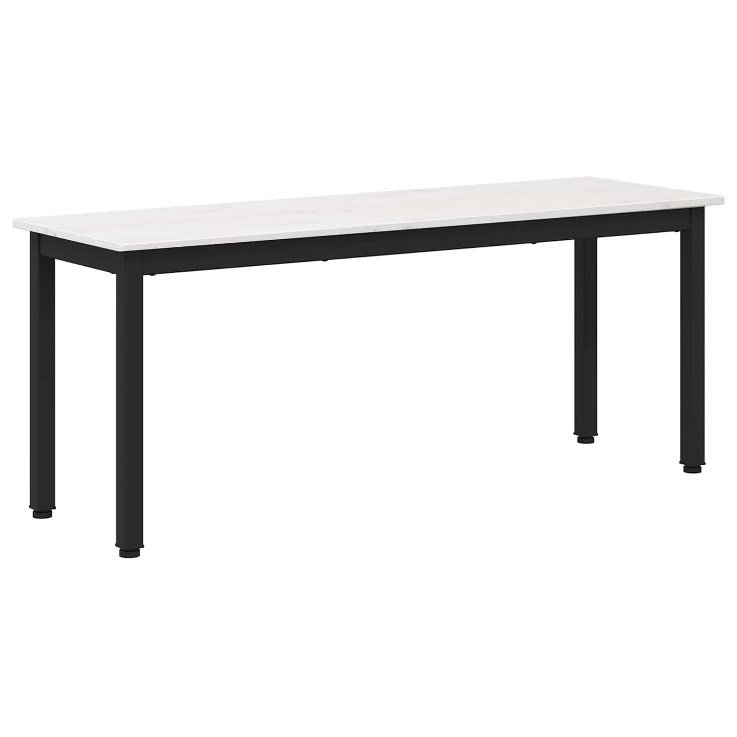 benk Hvit 110 x 35 x 45 cm Massiv furu
