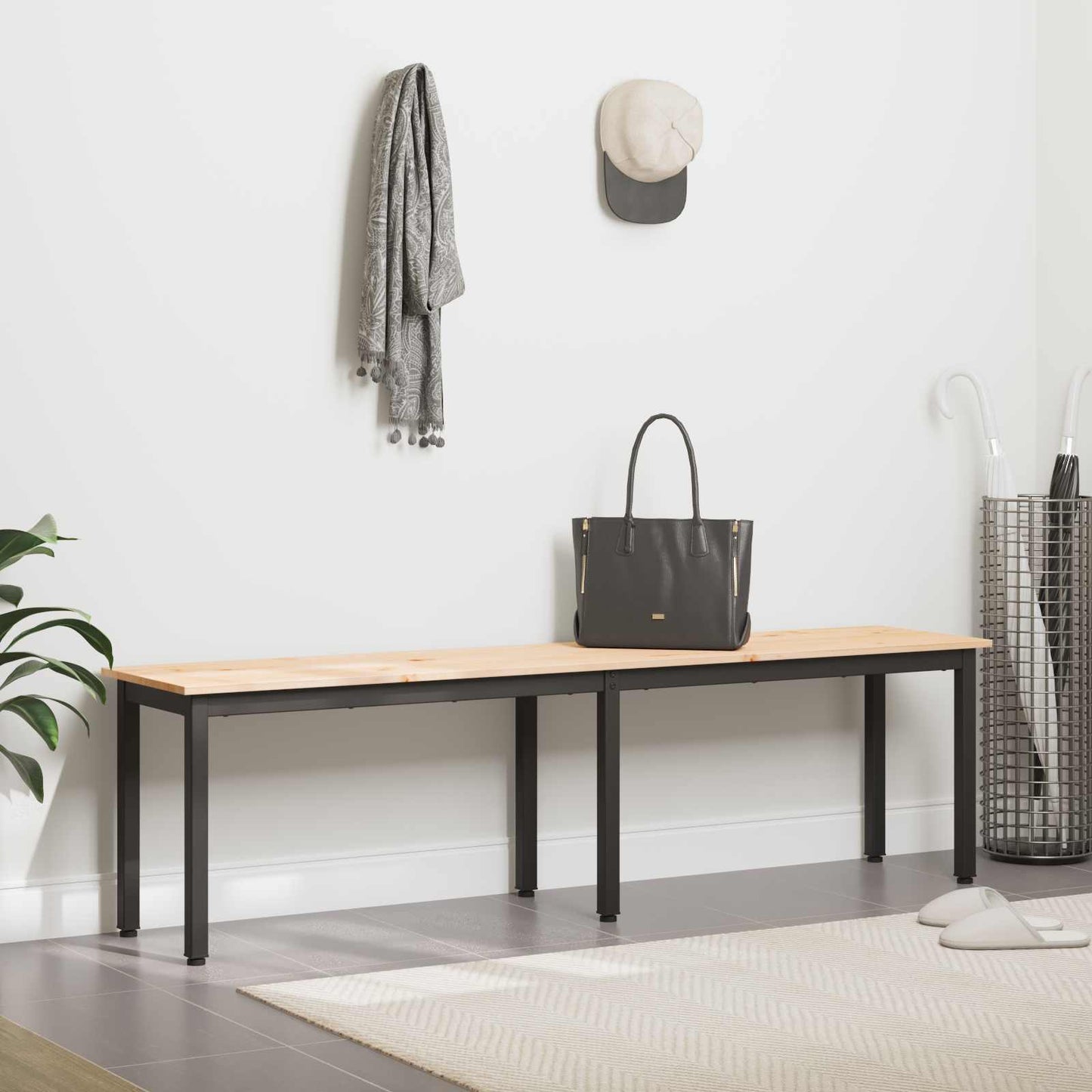 benk Naturlig 160 x 35 x 45 cm Massiv furu