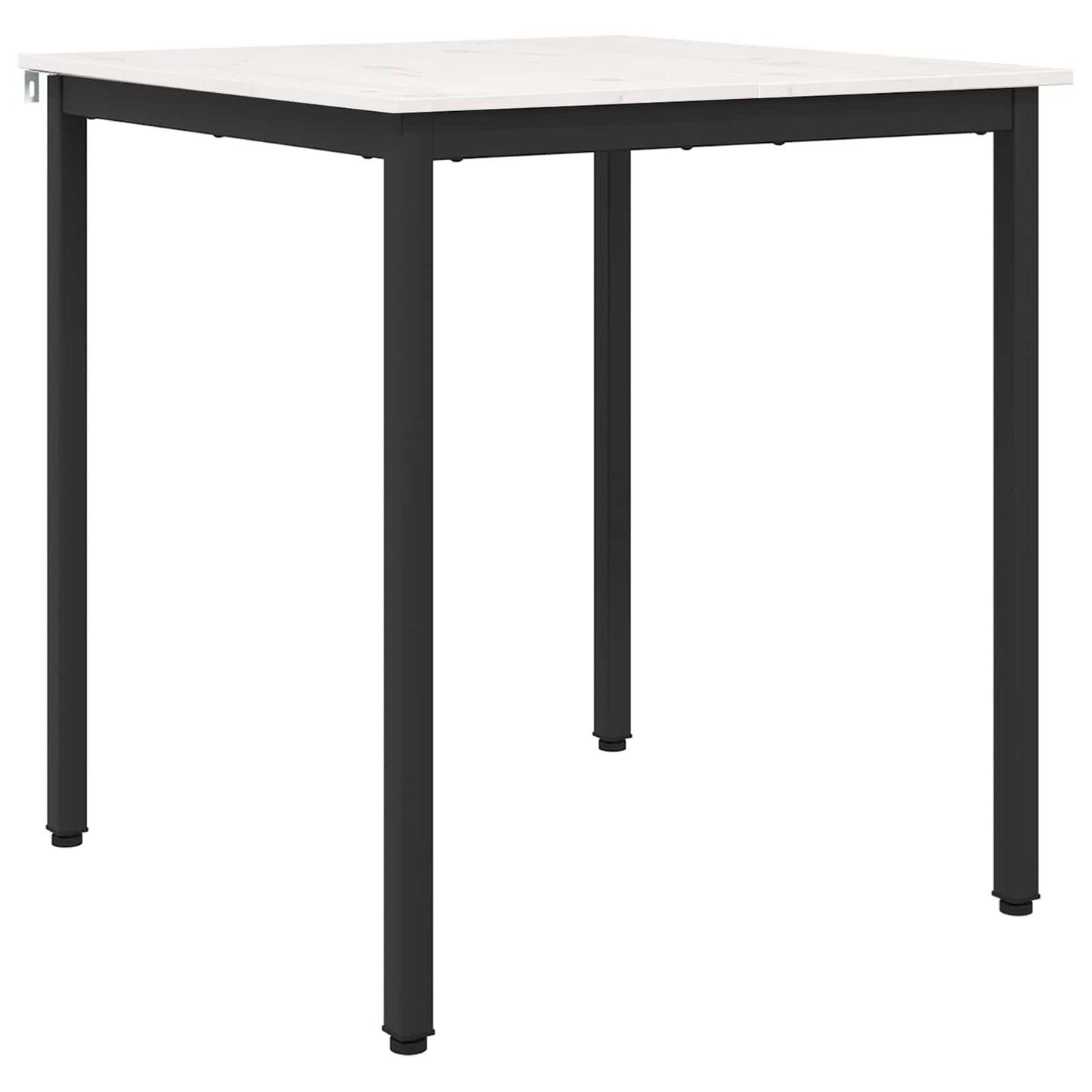 Spisebord Hvit 70 x 70 x 75 cm Massiv furu