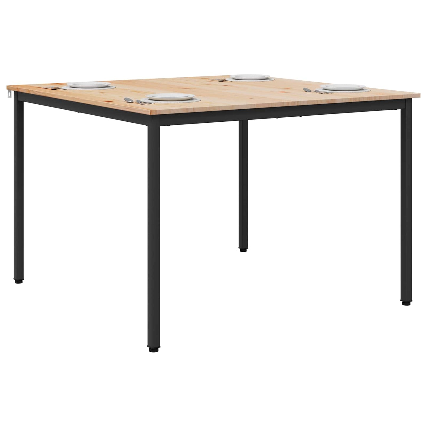Spisebord Naturlig 110 x 110 x 75 cm Massiv furu