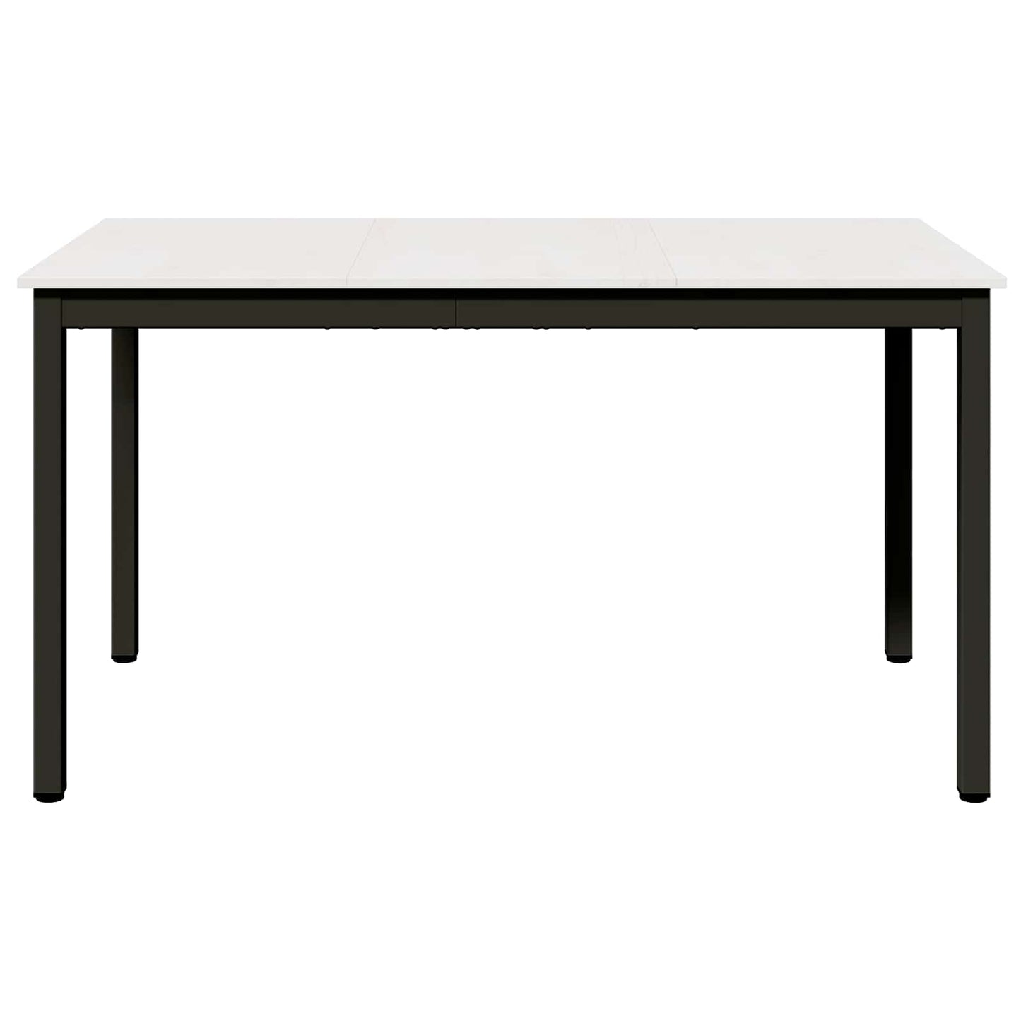 Spisebord Hvit 140 x 80 x 75 cm Massiv furu