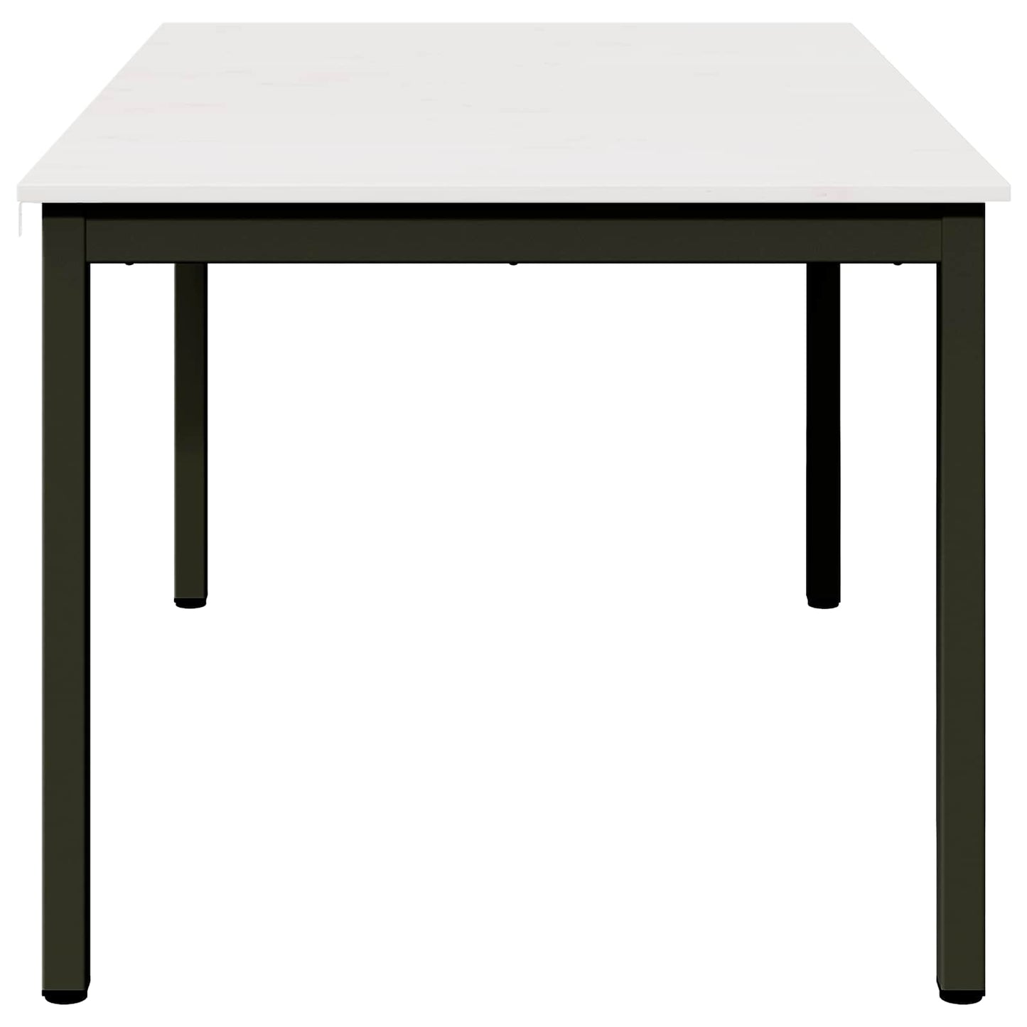 Spisebord Hvit 150 x 90 x 75 cm Massiv furu