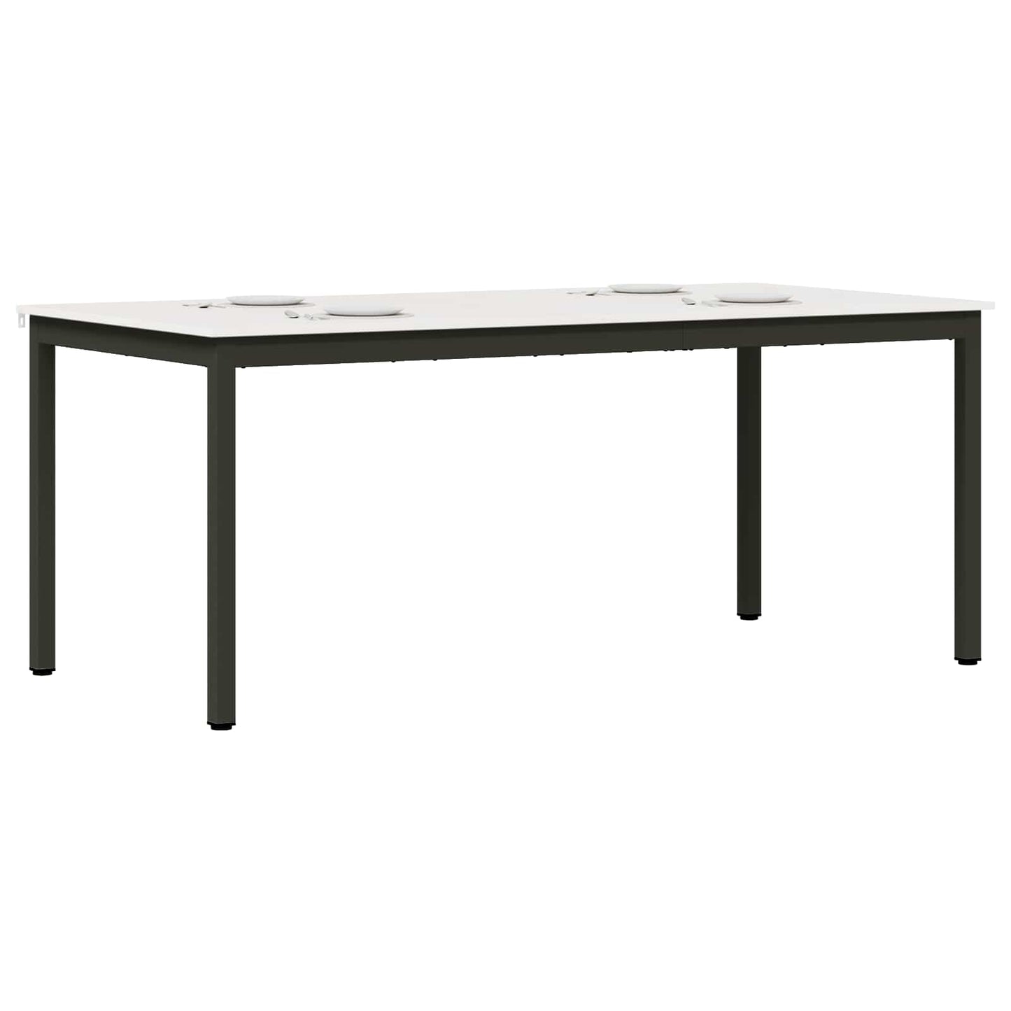 Spisebord Hvit 180 x 90 x 75 cm Massiv furu