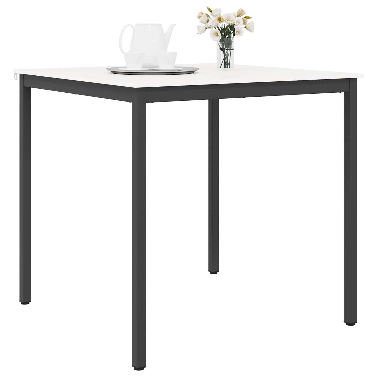 Barbord Hvit 110 x 110 x 105 cm Massiv furu