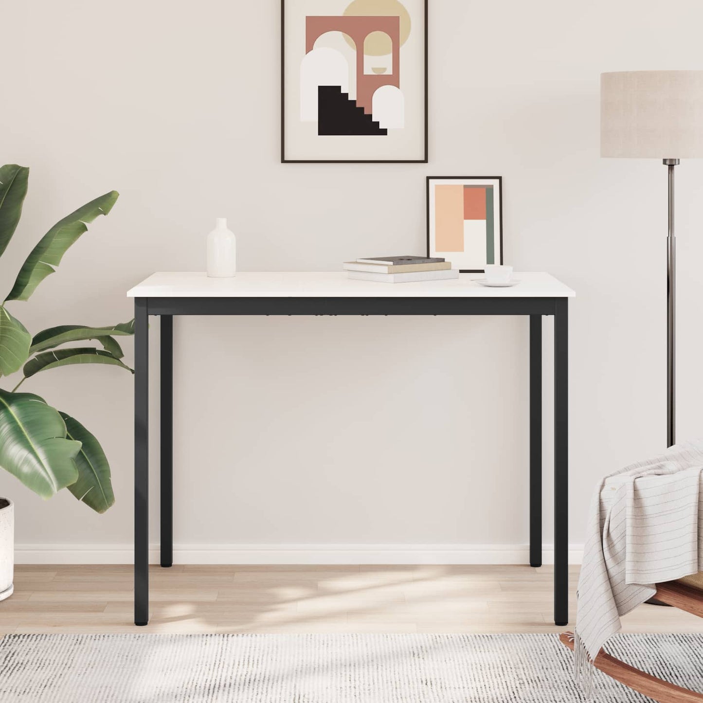 Barbord Hvit 140 x 80 x 105 cm Massiv furu