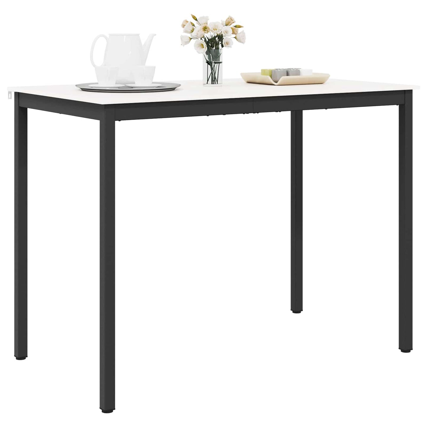 Barbord Hvit 140 x 80 x 105 cm Massiv furu