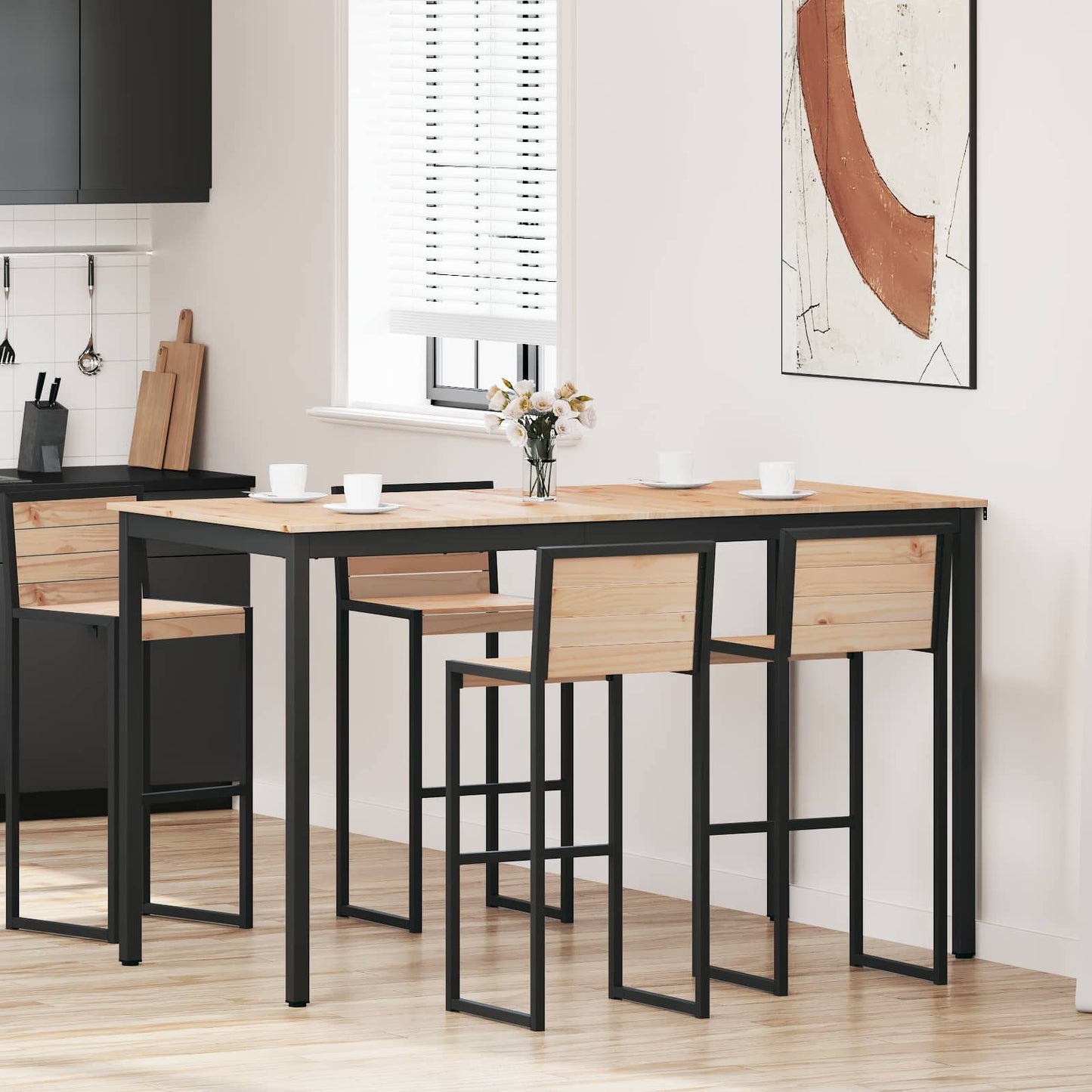 Barbord Naturlig 180 x 90 x 105 cm Massiv furu