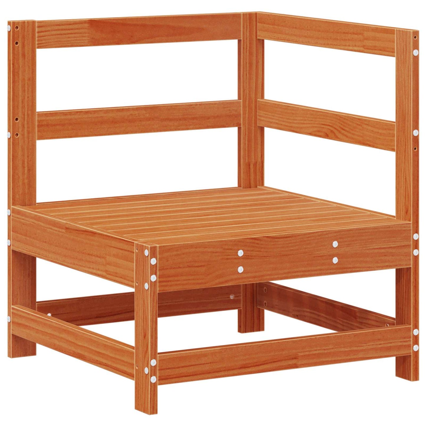 Hjørnesofa til hagen Massiv furu VoksBrun 62 x 62 x 70,5 cm vidaXL