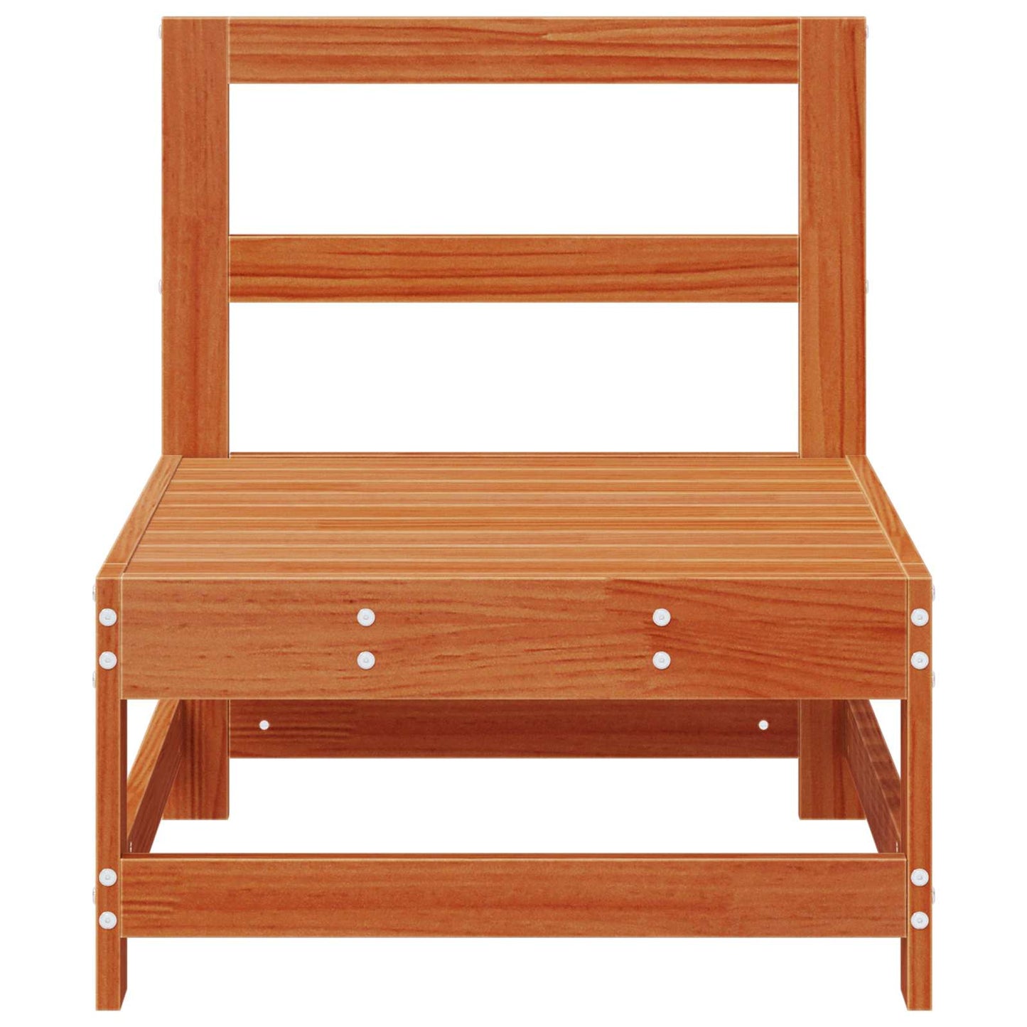 Hagemøbel Midtsofa Massiv furu VoksBrun 124 x 62 x 70,5 cm vidaXL