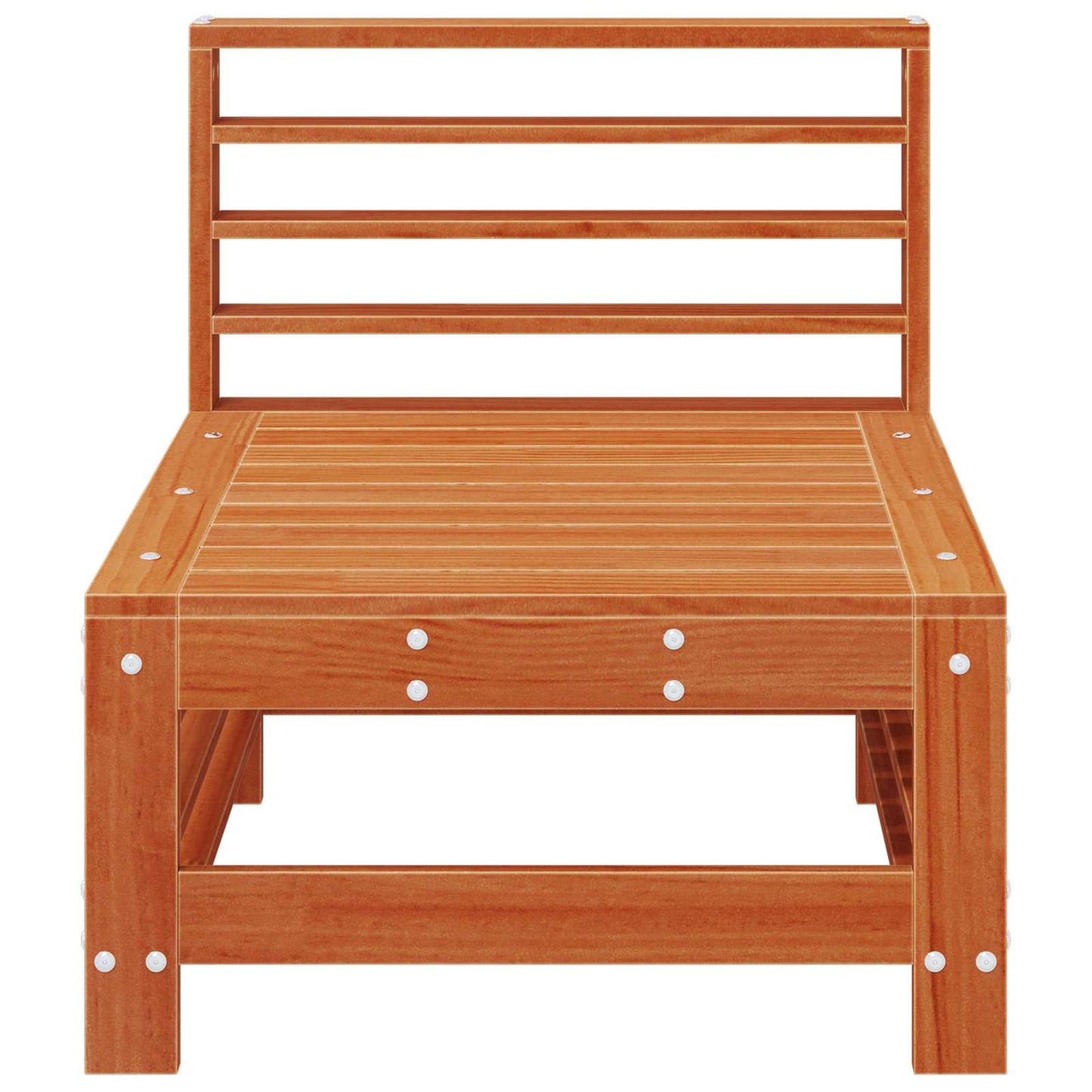 Hagemøbel Midtsofa Massiv furu VoksBrun 63,5 x 57,5 x 60 cm vidaXL