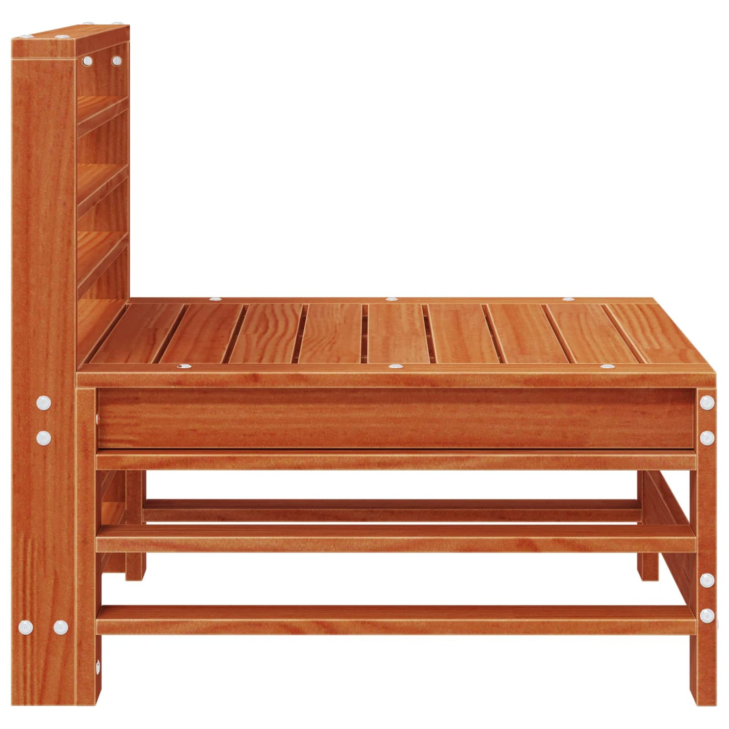Hagemøbel Midtsofa Massiv furu VoksBrun 63,5 x 57,5 x 60 cm vidaXL