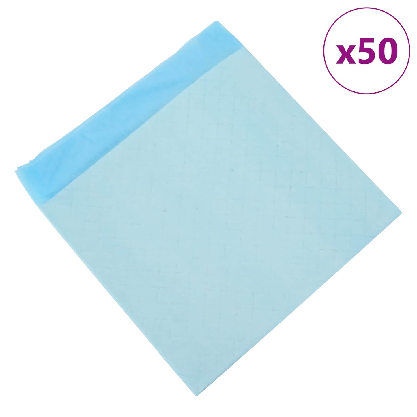 Ikke-vevd stoff kjæledyr treningspute 50 pcs Blå og hvit