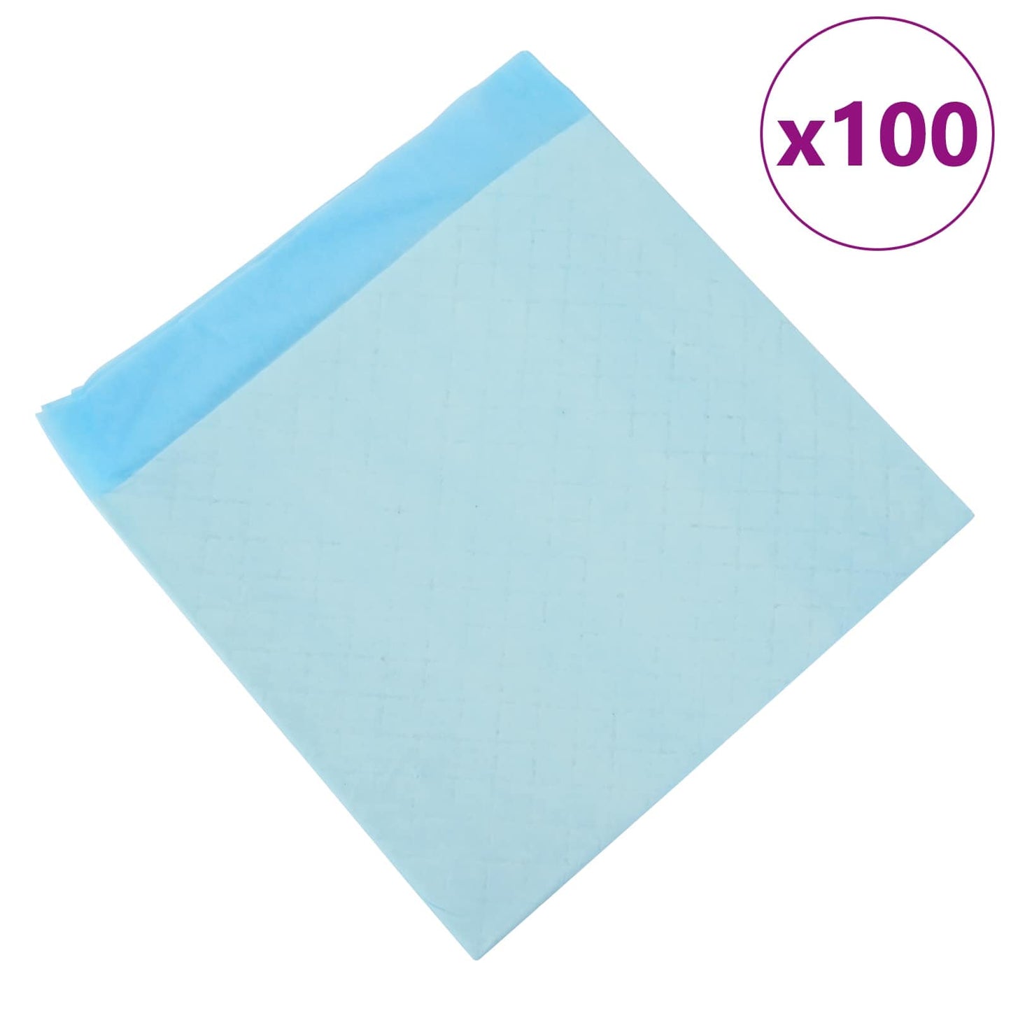Ikke-vevd stoff kjæledyr treningspute 100 pcs Blå og hvit