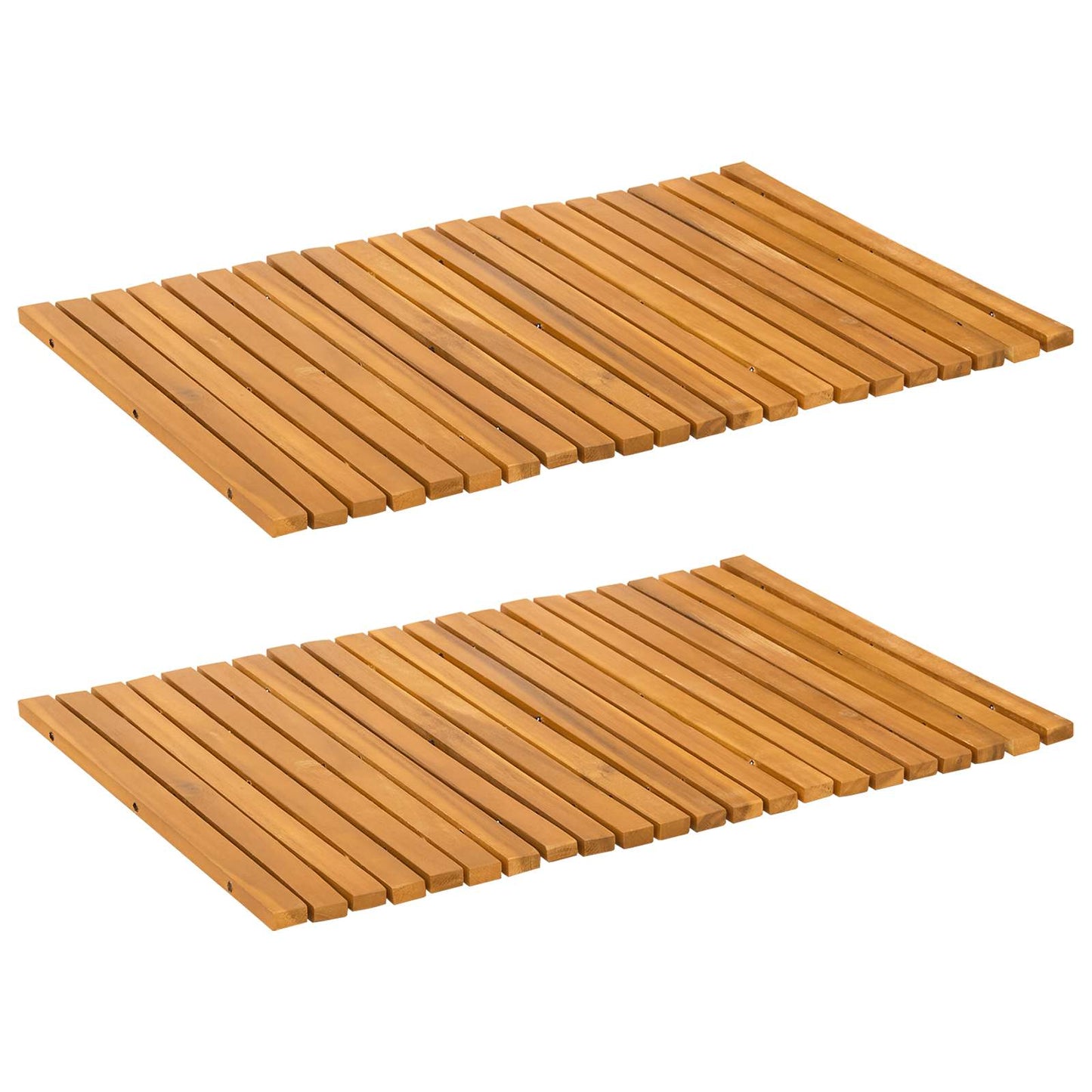 Badematte Brun 60 x 40 cm Solid akasietre