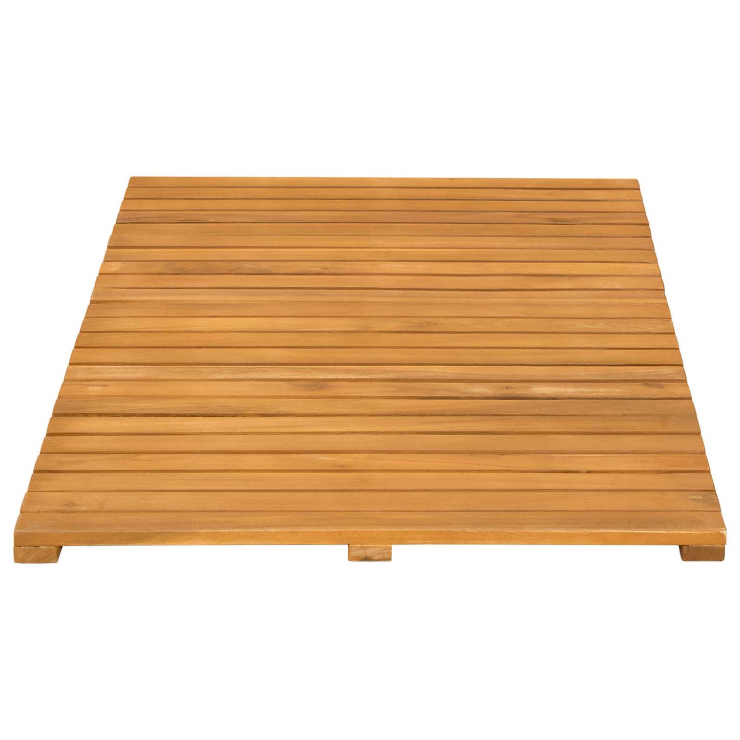 Badematte Ensfarget Brun 80 x 50 cm Solid akasietre