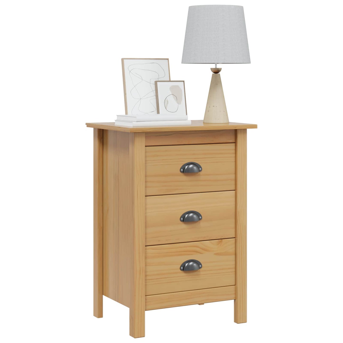 Nattbordskap HILL Honning brun 46 x 35 x 65 cm Massiv furu