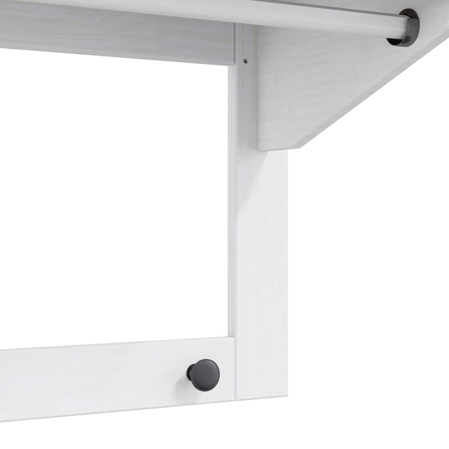 Kleshenger Hvit og honningbrun 90 x 35 x 41.5 cm Massiv furu vidaXL